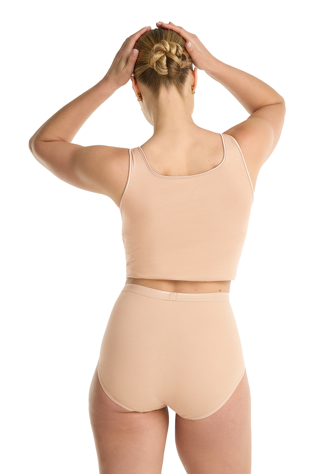 high waist beige 2 pack