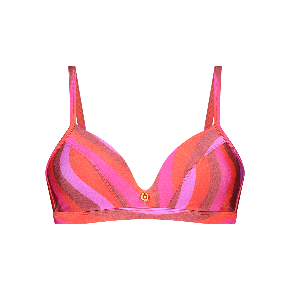 triangle bikini top shiny wave triangle bikini top shiny wave