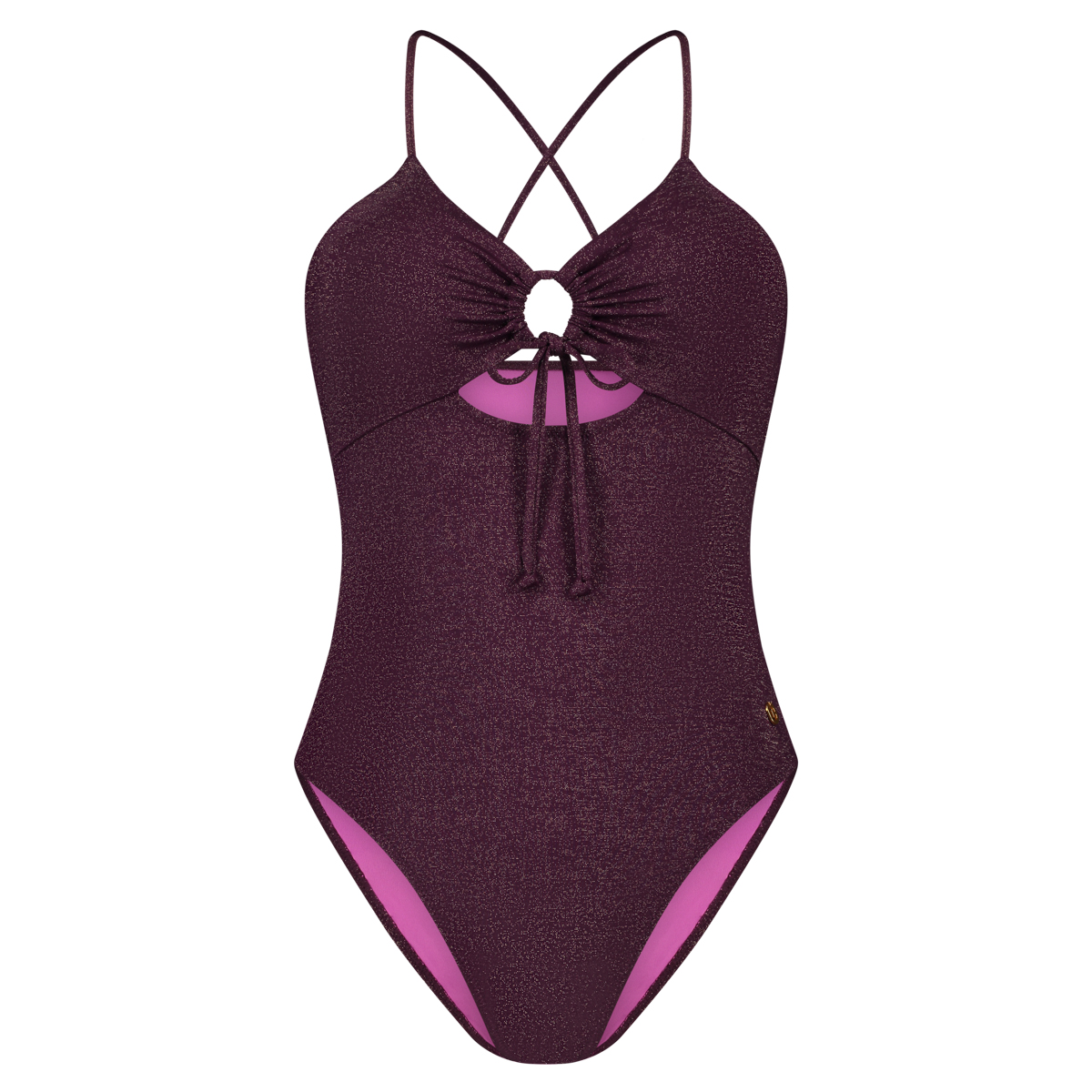 Removable padding badpak wine red 