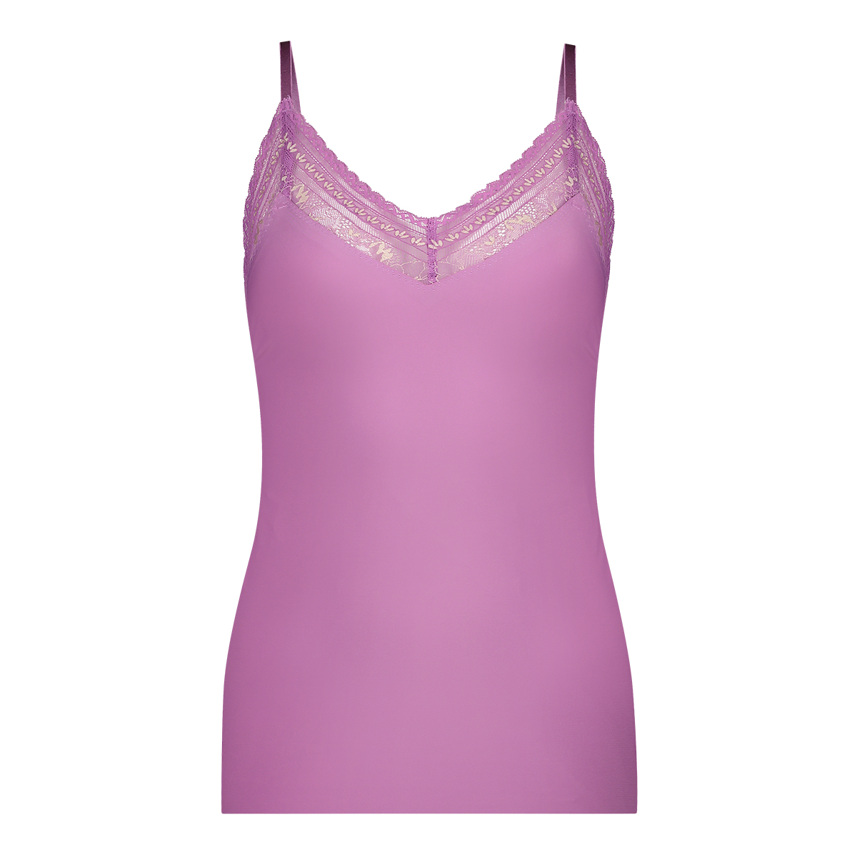 Ten Cate - Secrets Spaghetti Top Lace Mulberry - maat S - Paars