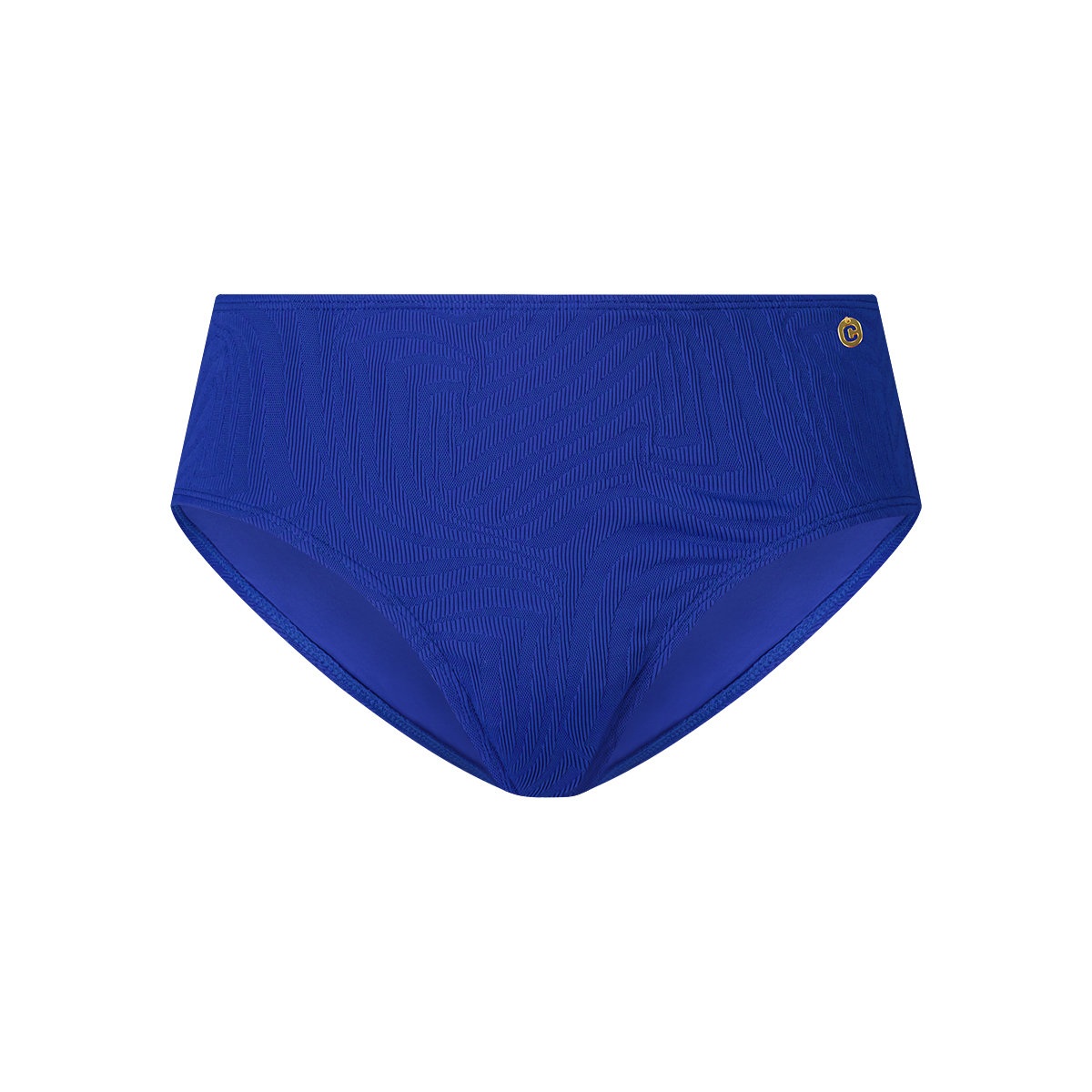 mid waist bikini bottom blue waves maat 36