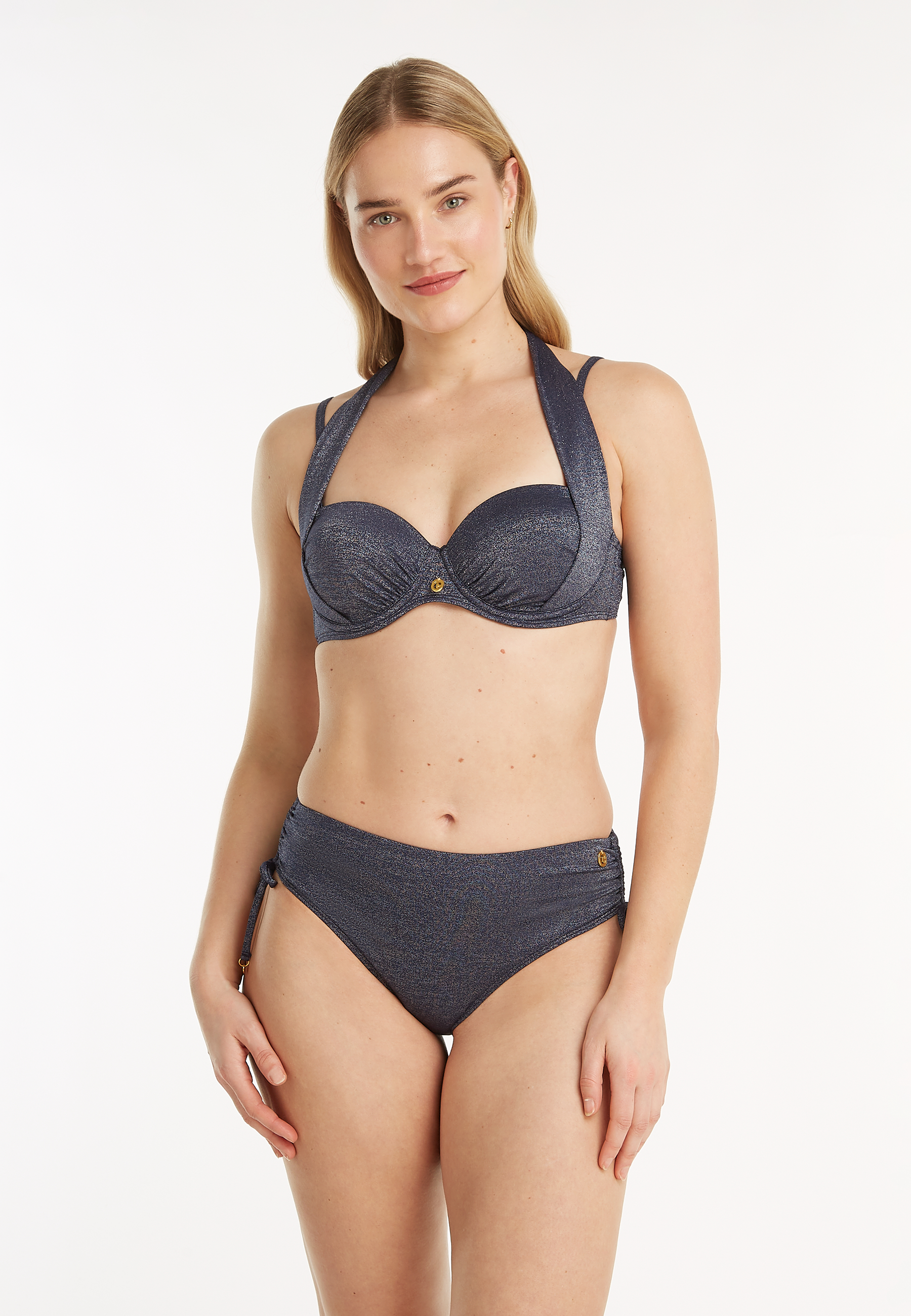 Multiway bikini top warm caramel