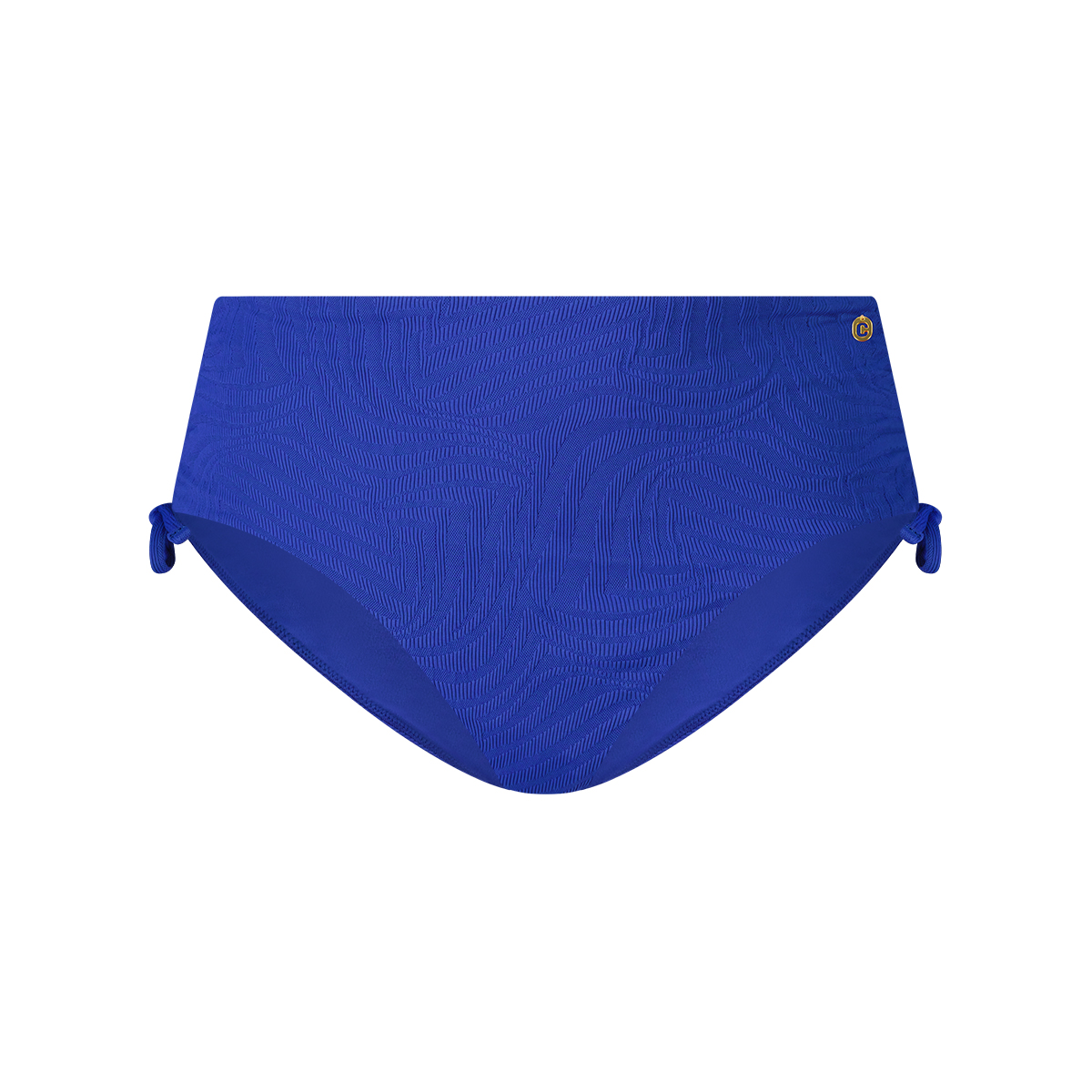 high waist bikini bottom blue waves maat 36