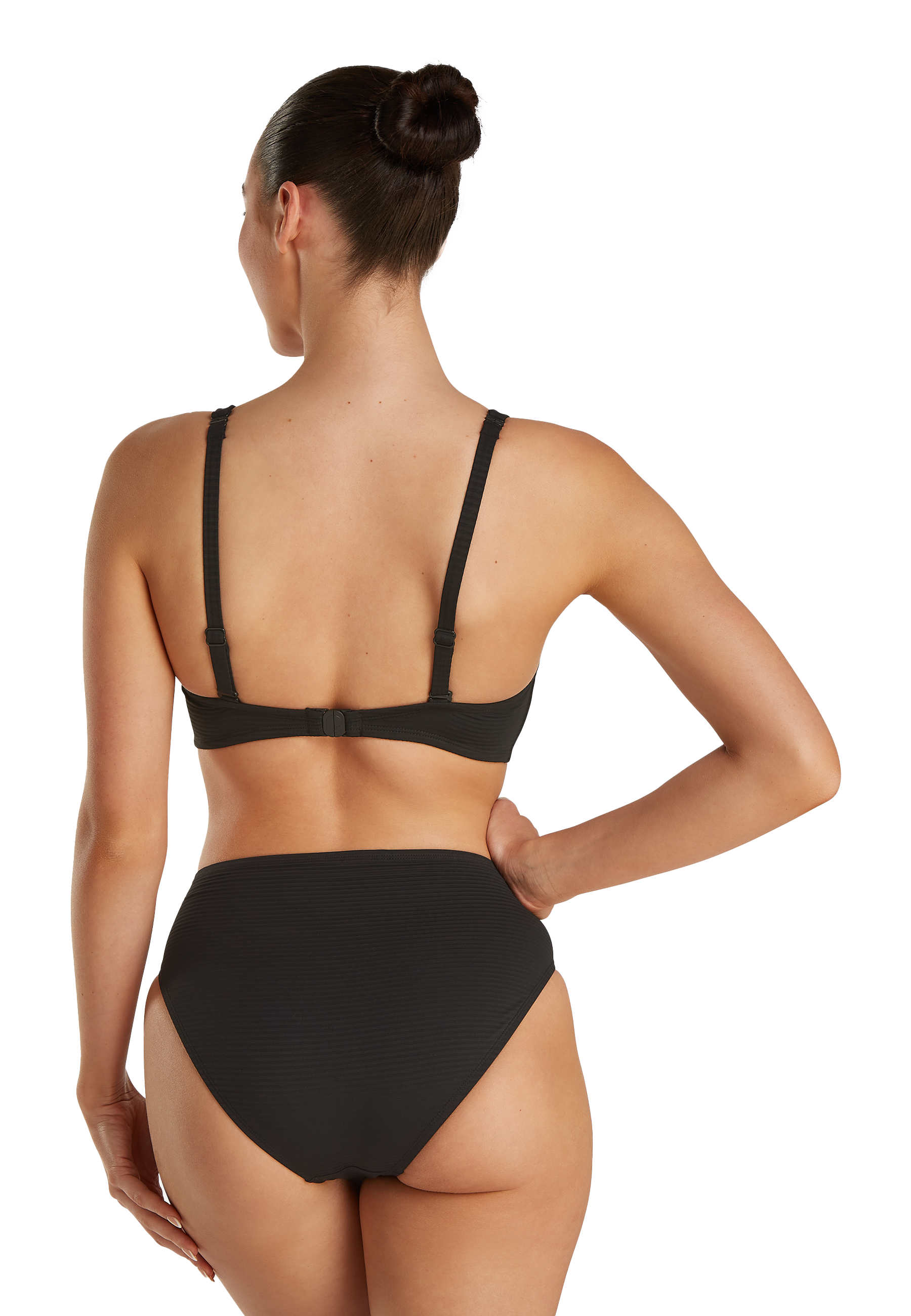 Twisted bikini top zwart 