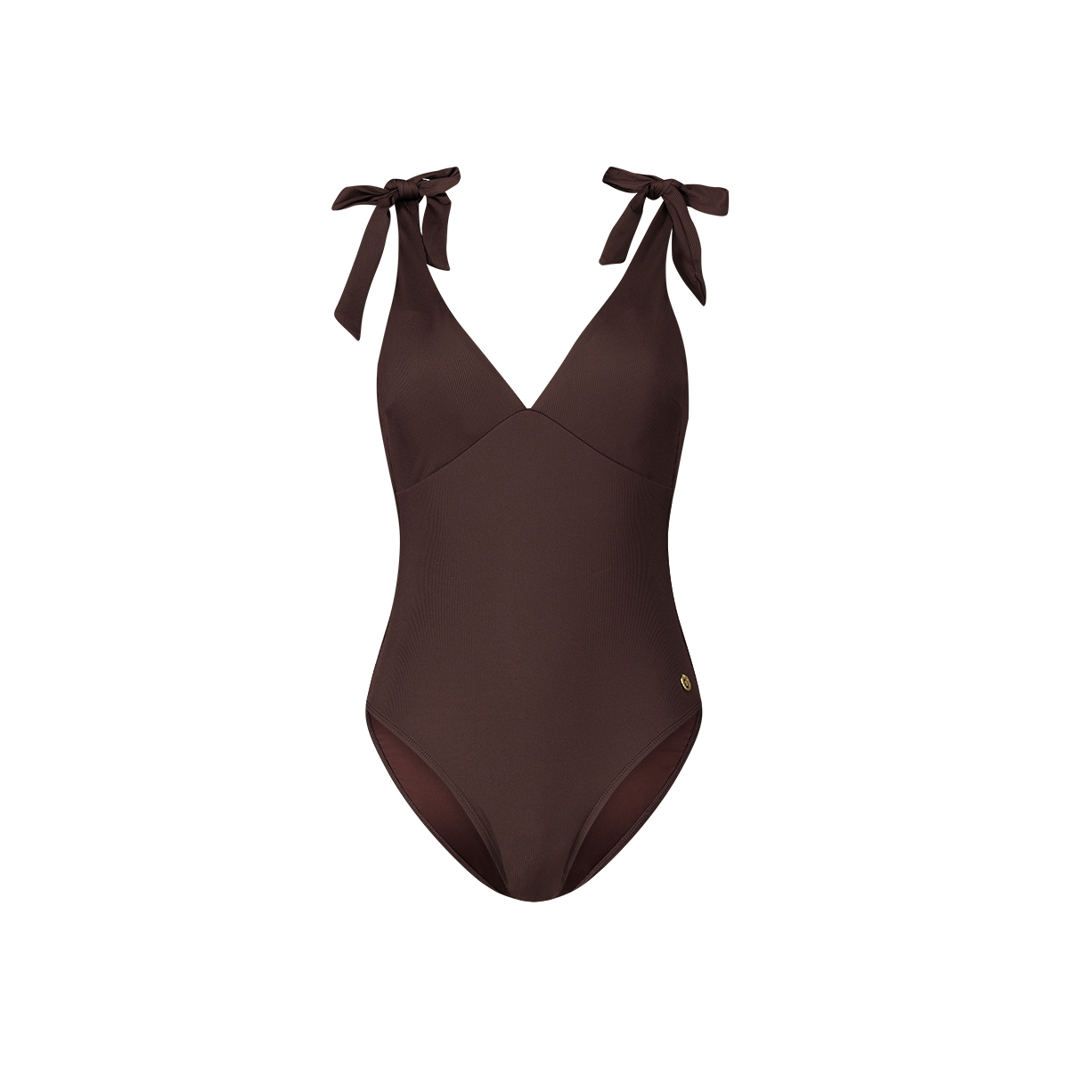 bow swimsuit chocolate rib maat 40