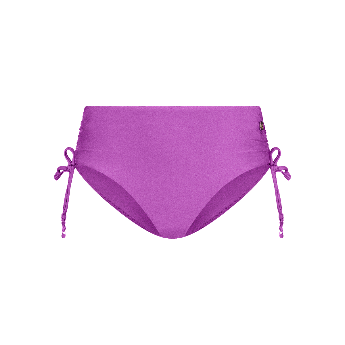 Bikini bottom midi bow shiny lilac