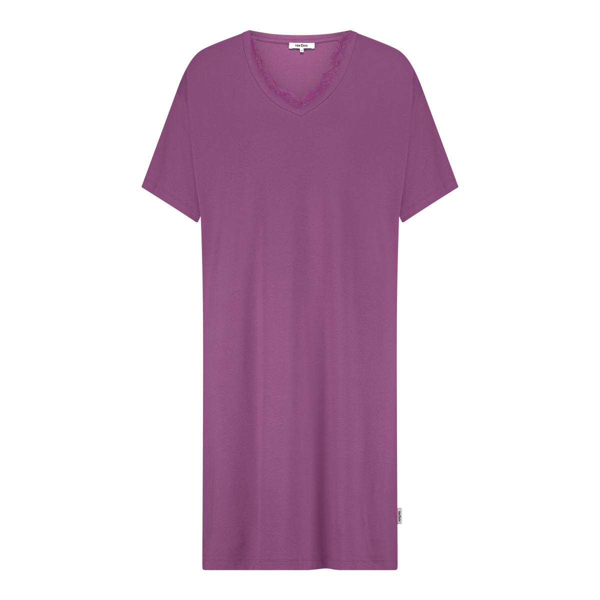Jurk met korte mouw purple orchid  Jurk met korte mouw purple orchid