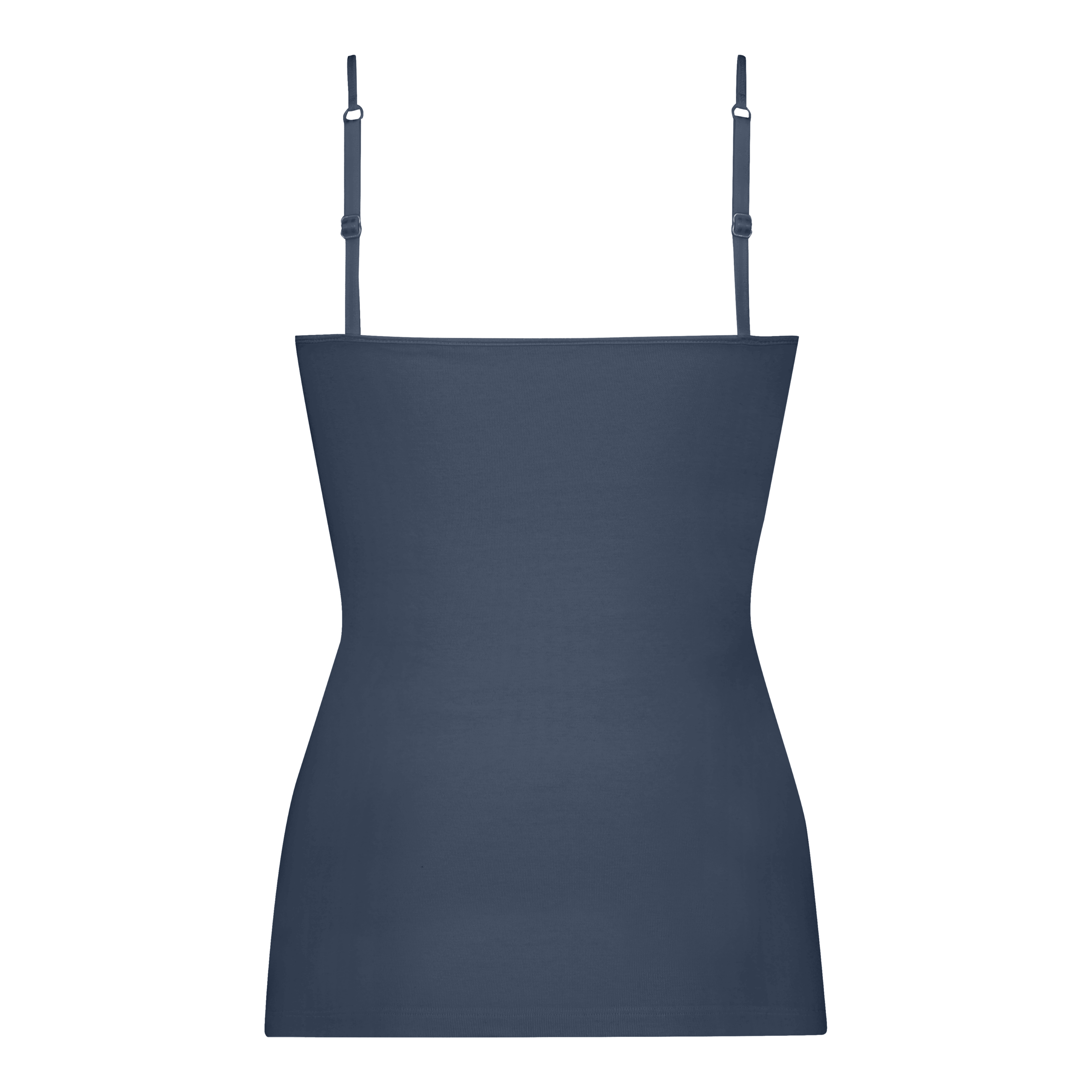 Spaghetti top zwart en blauw 2 pack