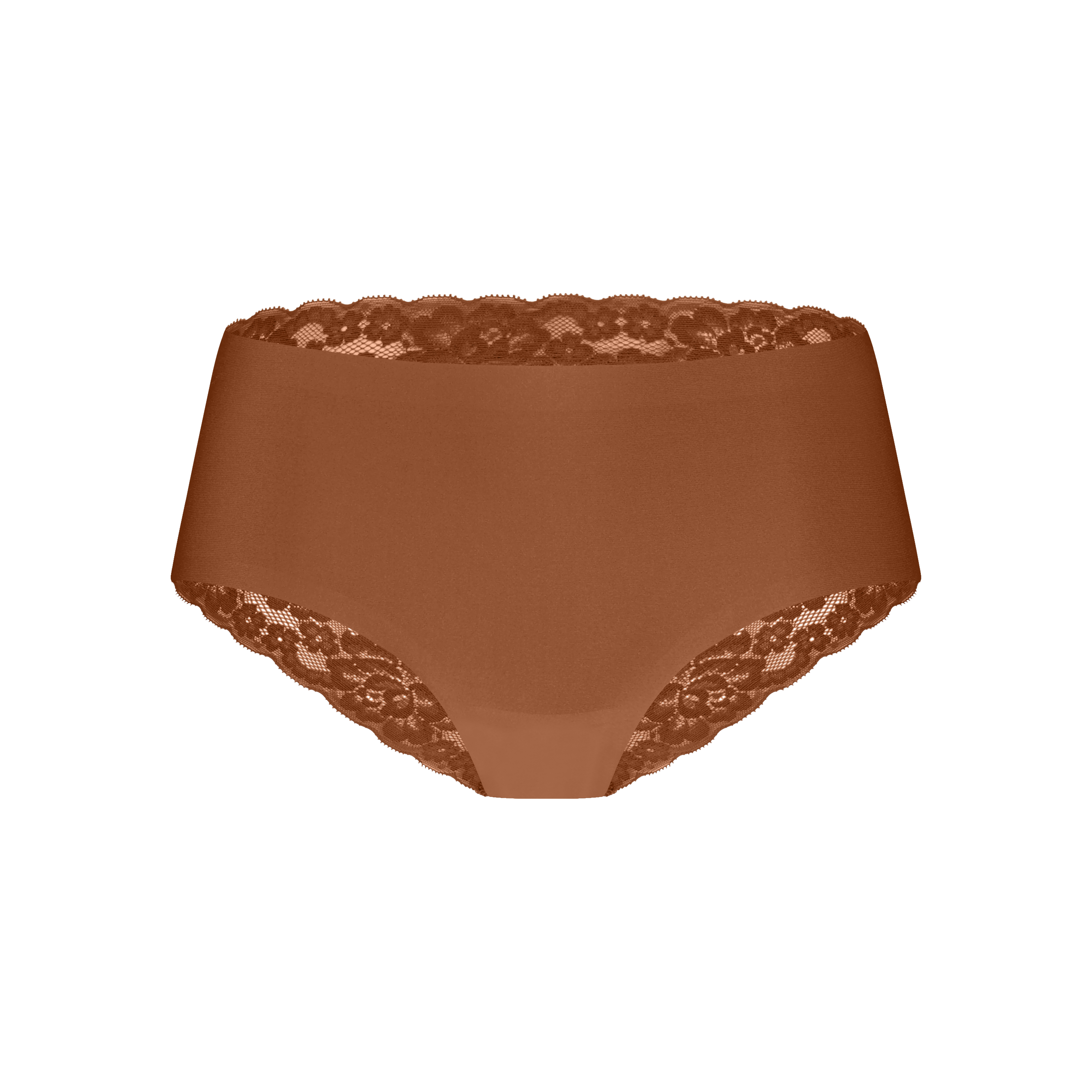 hipster met kant pecan maat L