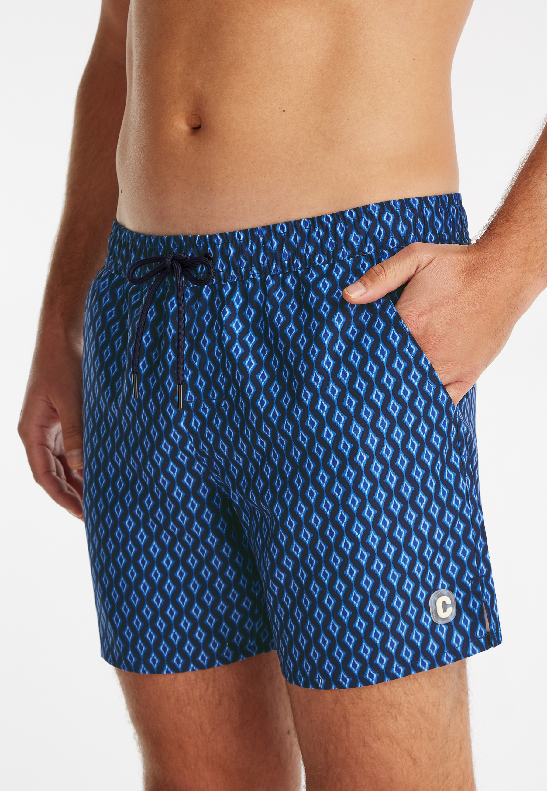Zwembroek navy ikat 