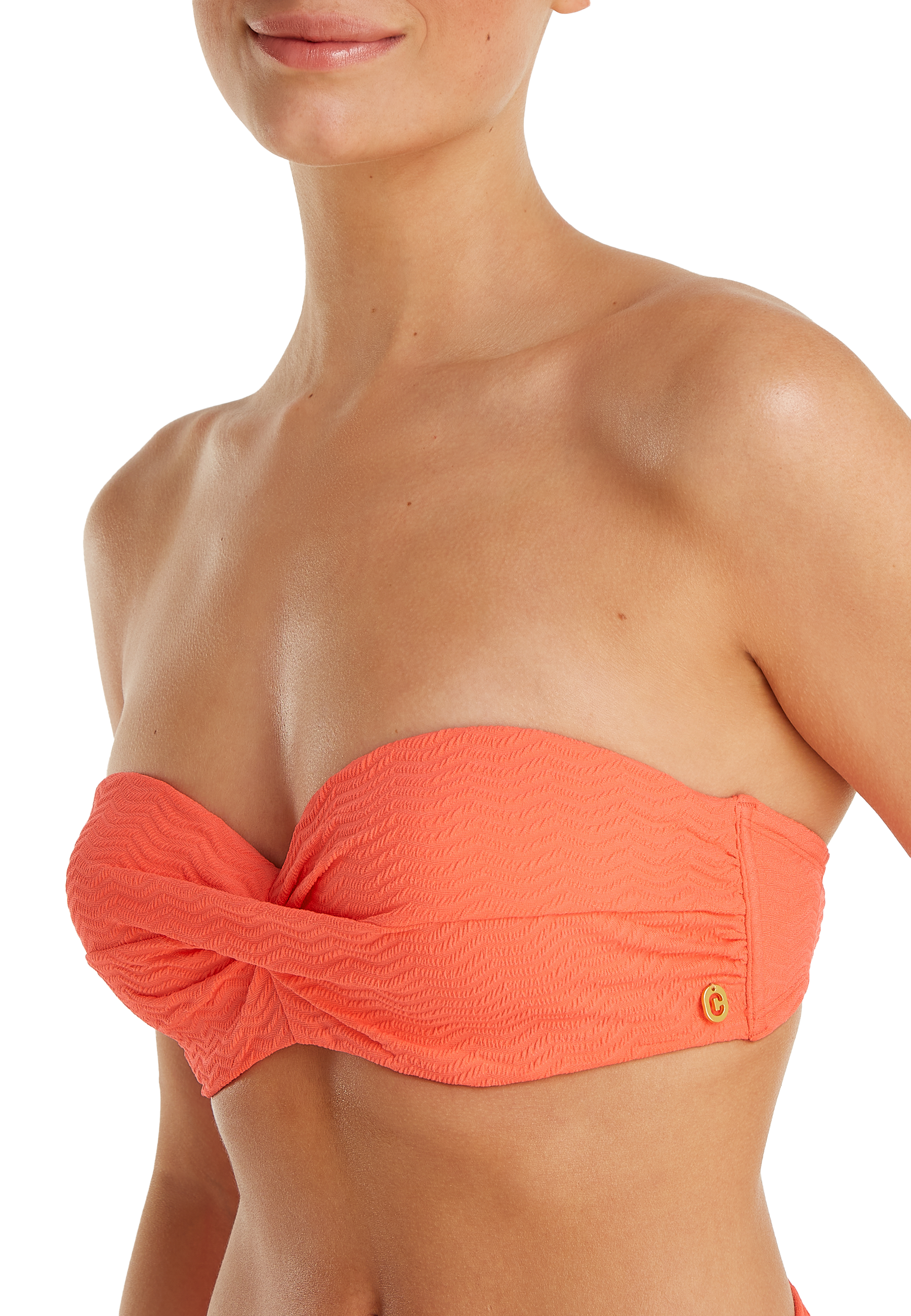 Twisted bikini top sunset neon 