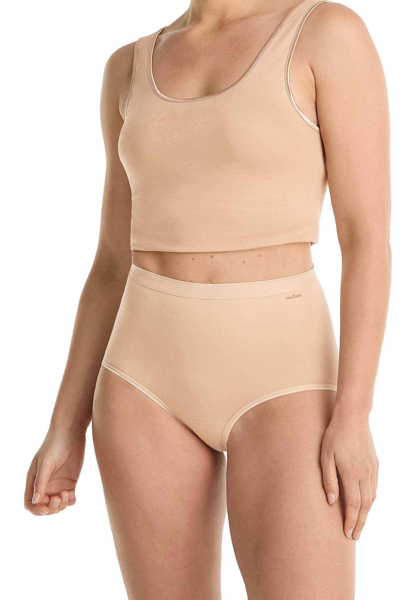 high waist beige 2 pack