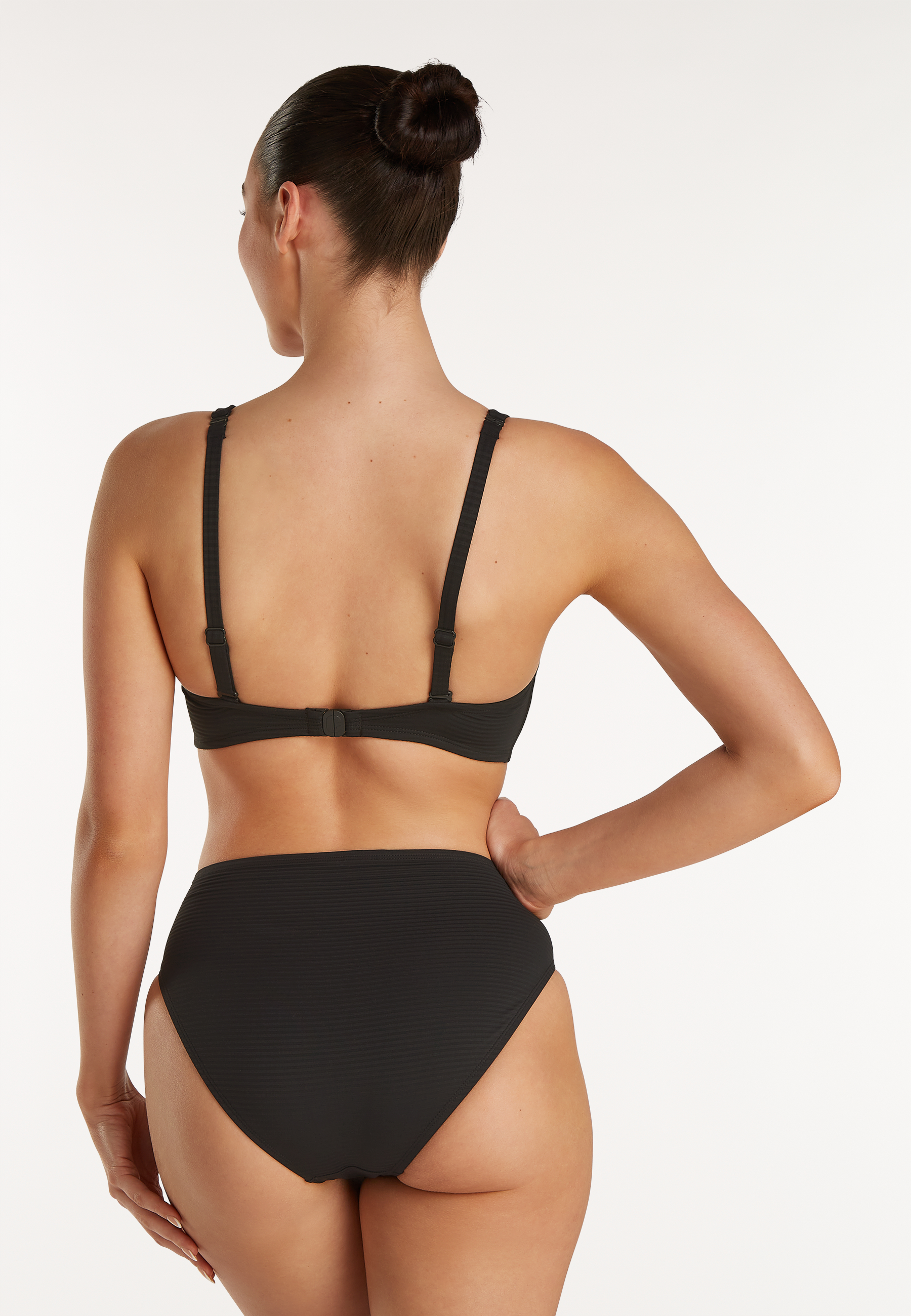Twisted bikini top zwart 