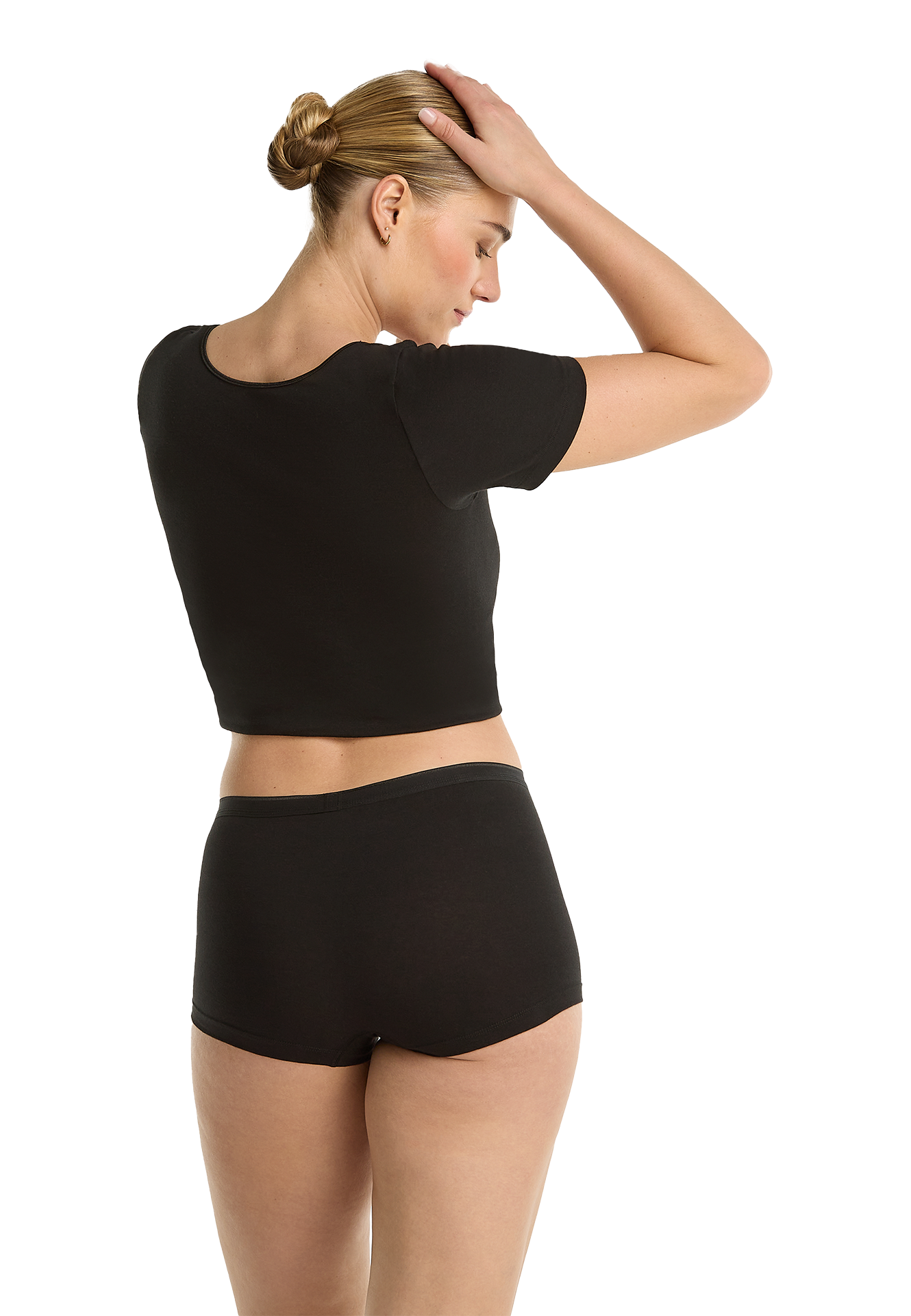 shorts zwart 4 pack