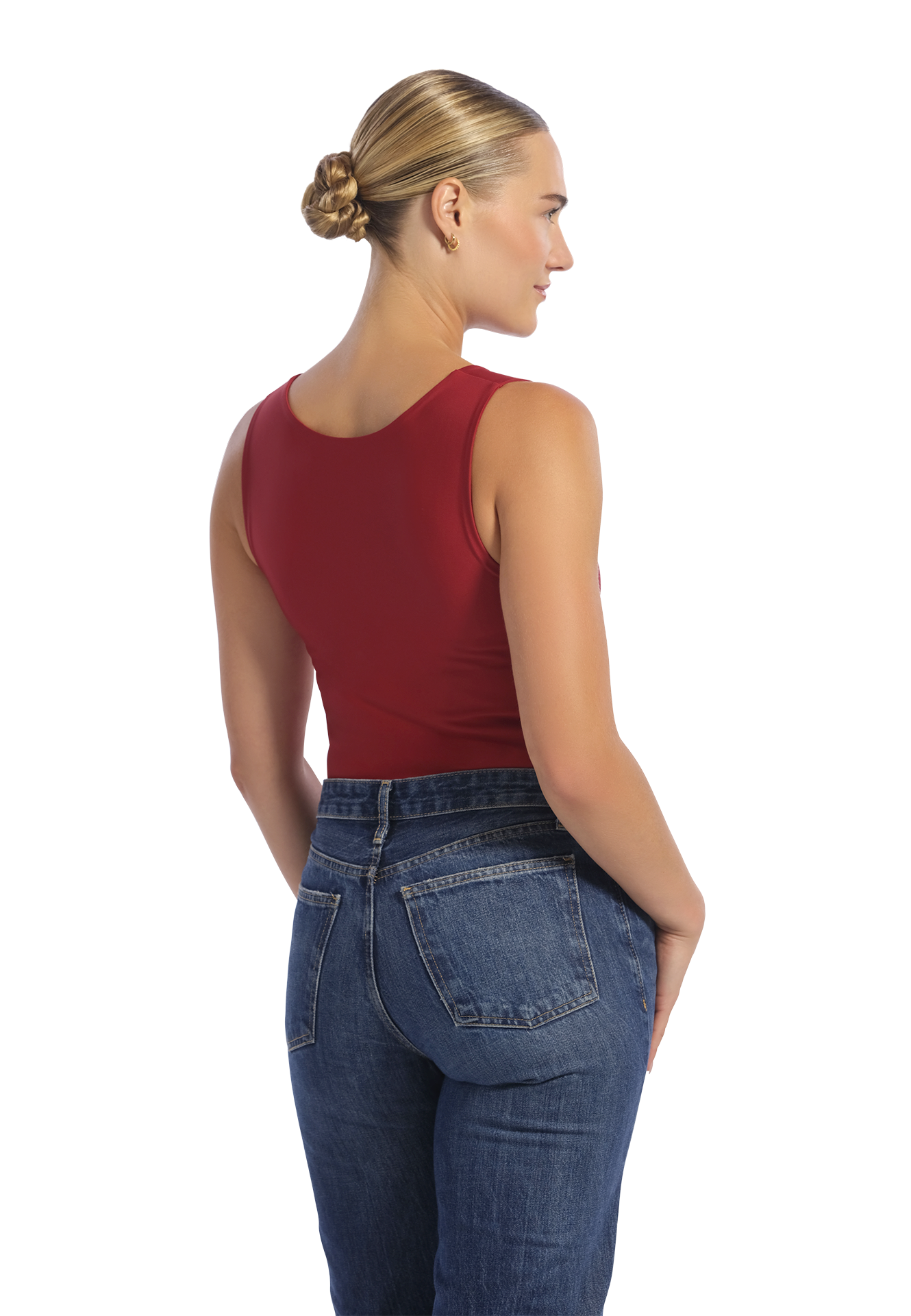 Singlet double layer velvet red