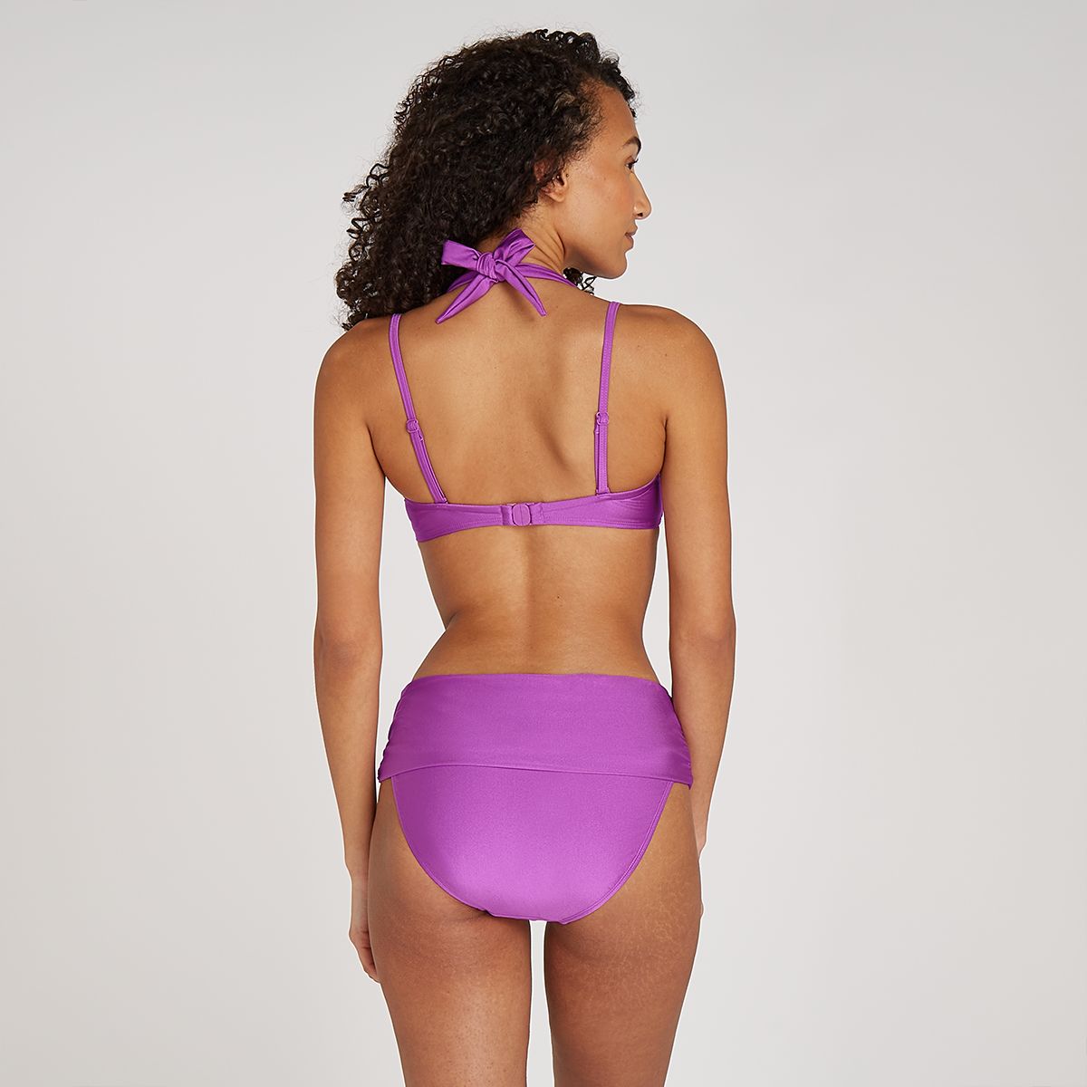 multiway bikini top shiny lilac