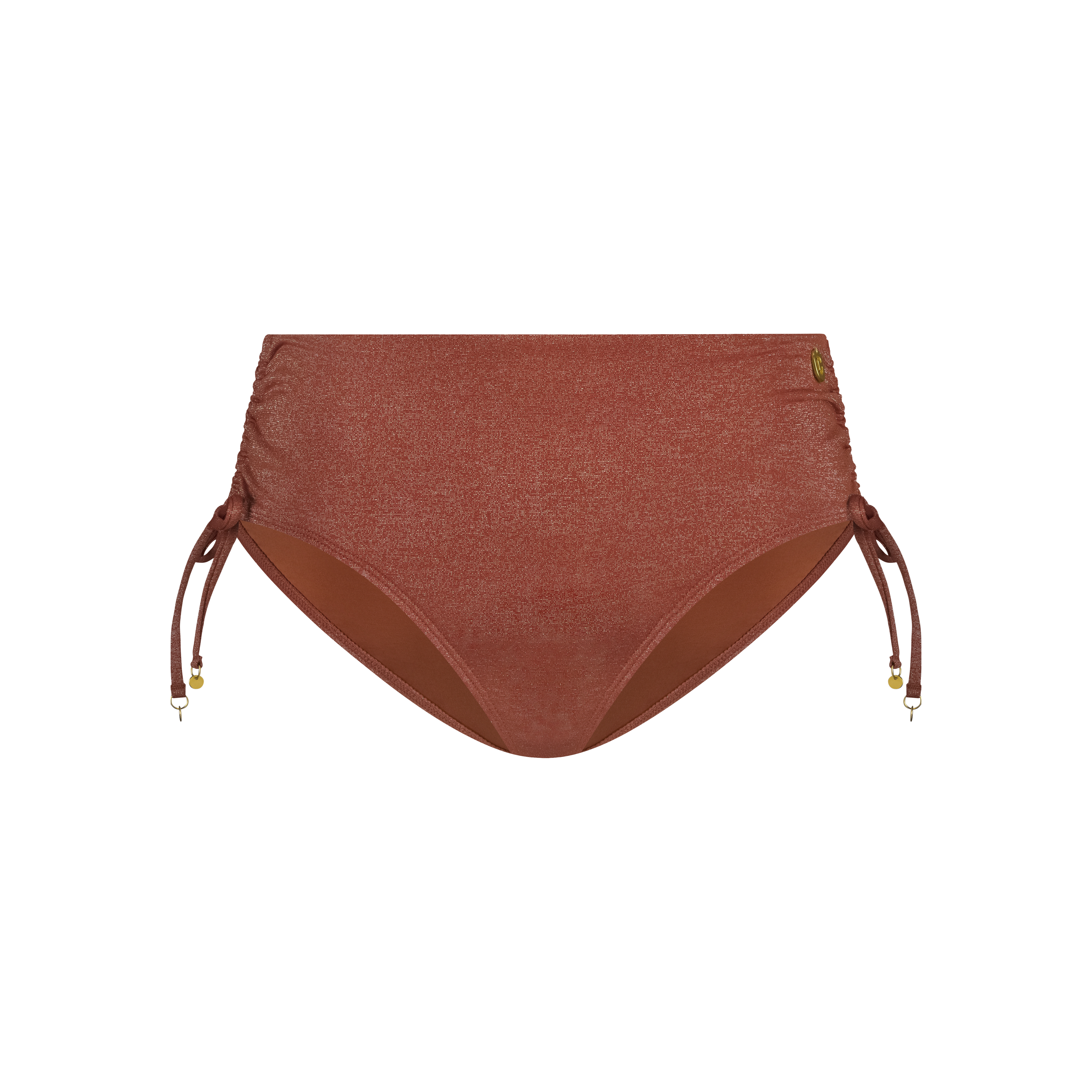 Midi bow bikini bottom warm caramel 