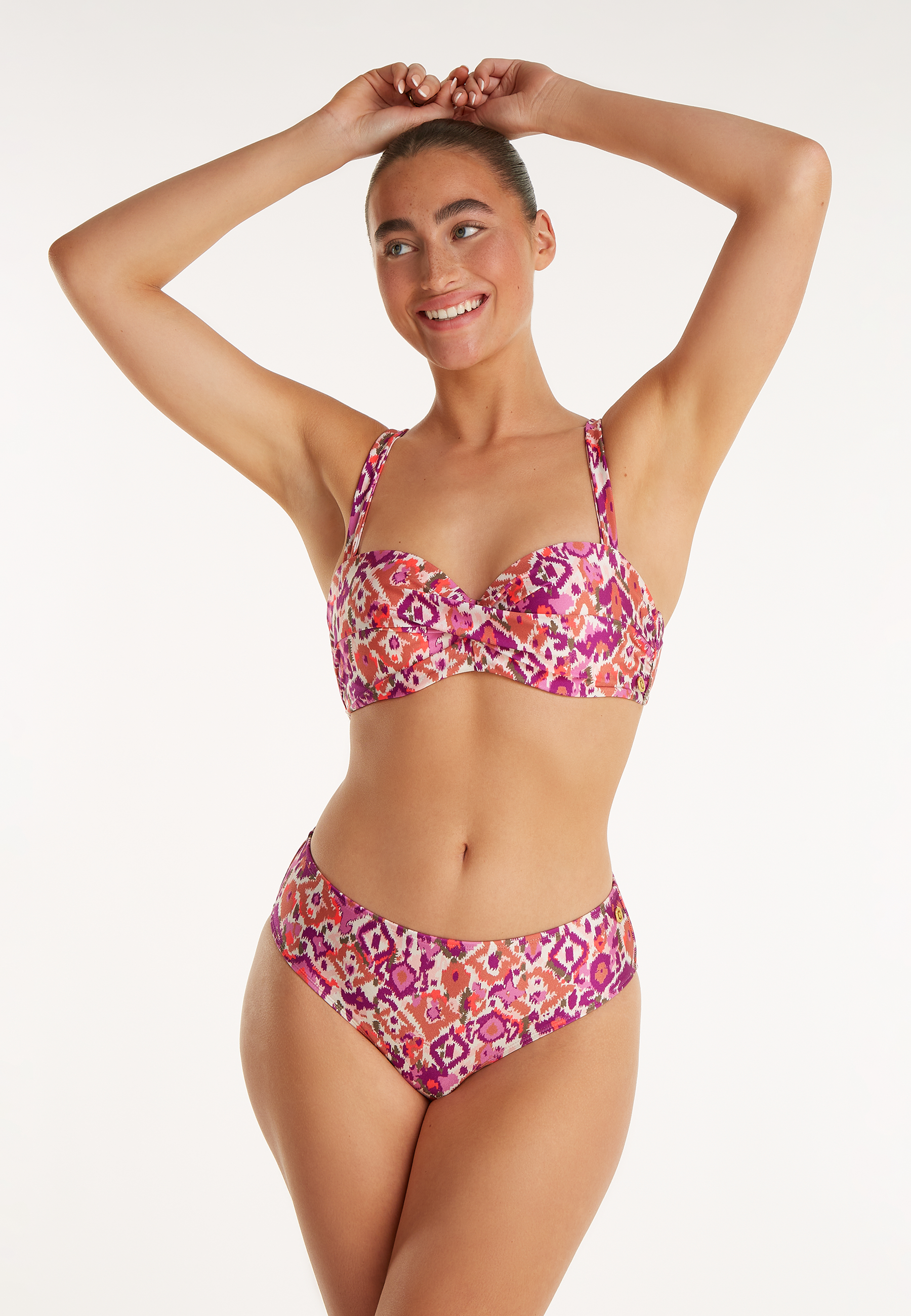 Midi bikini bottom summer ikat 