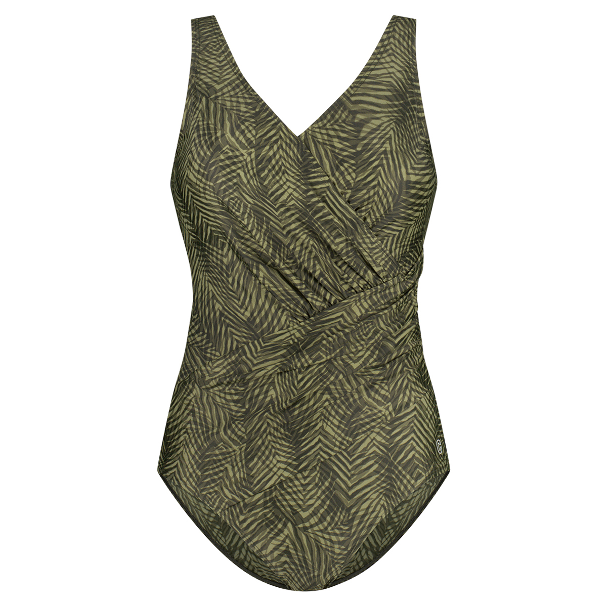 Badpak soft cup shape summer leaves grey 