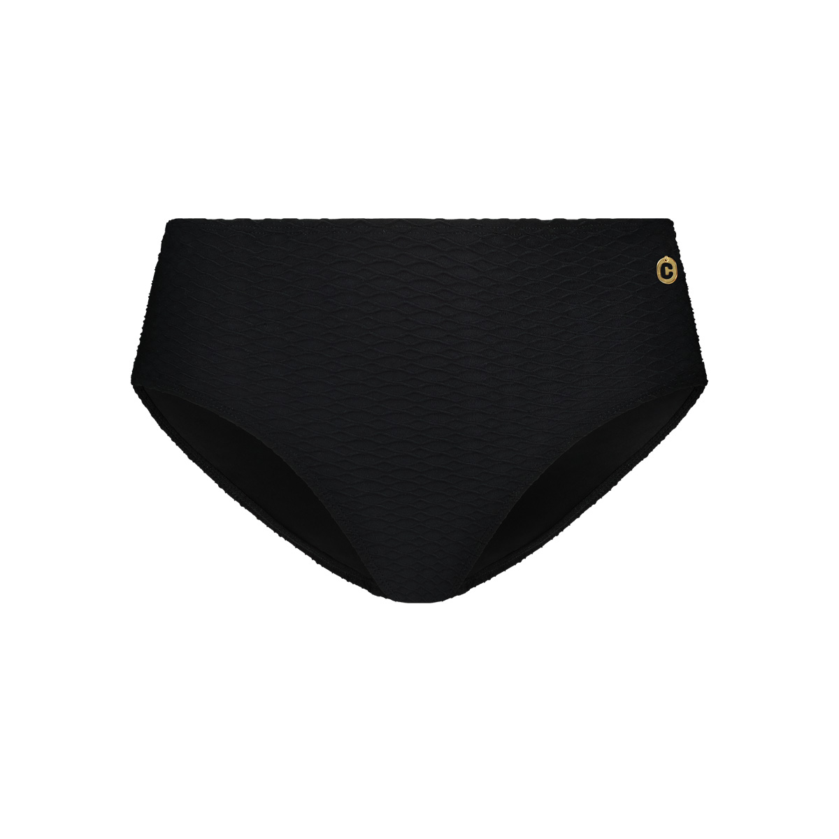 Ten Cate - Bikini Broekje Midi Black Snake - maat 36 - Zwart