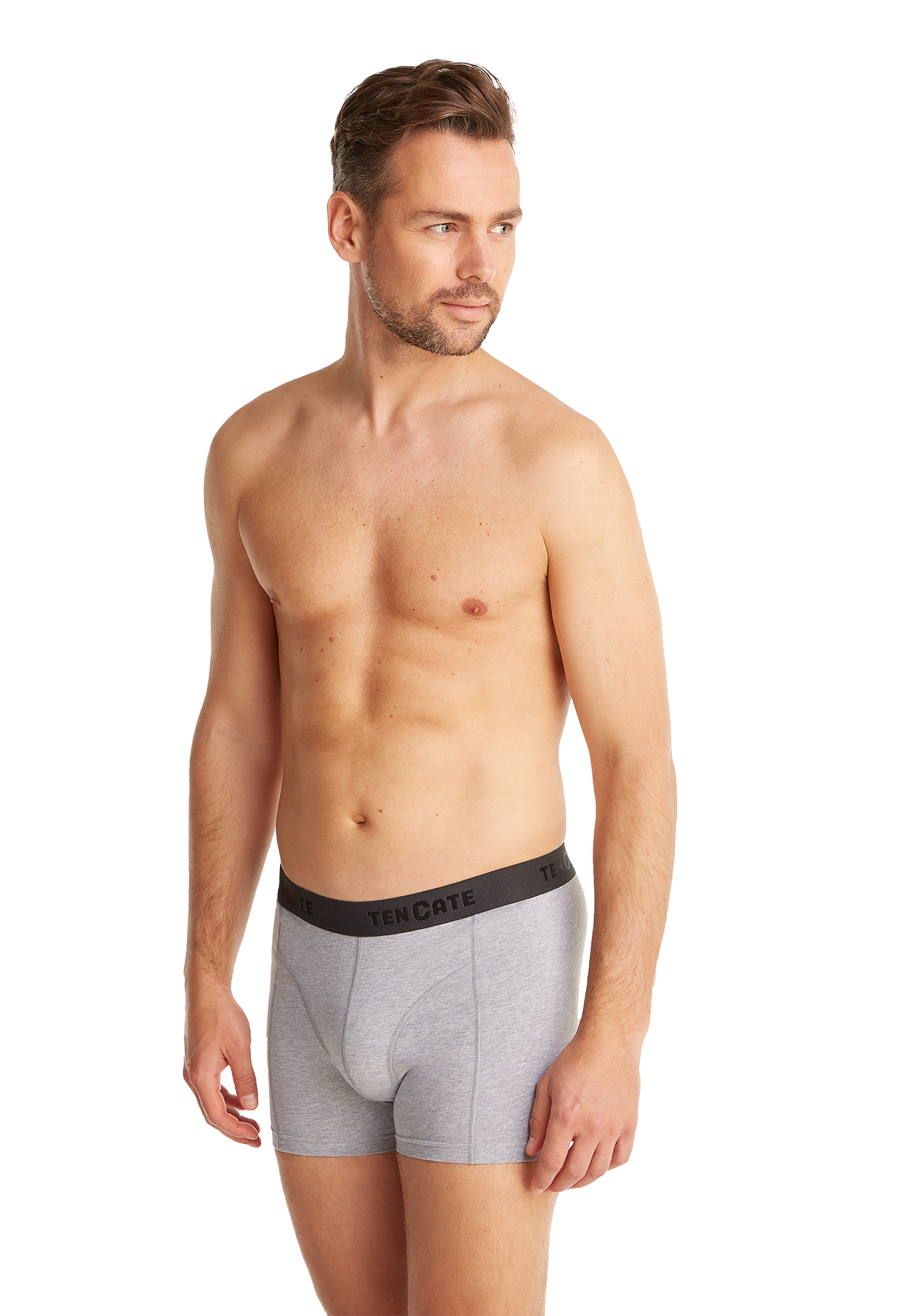 shorty grey melange 2 pack