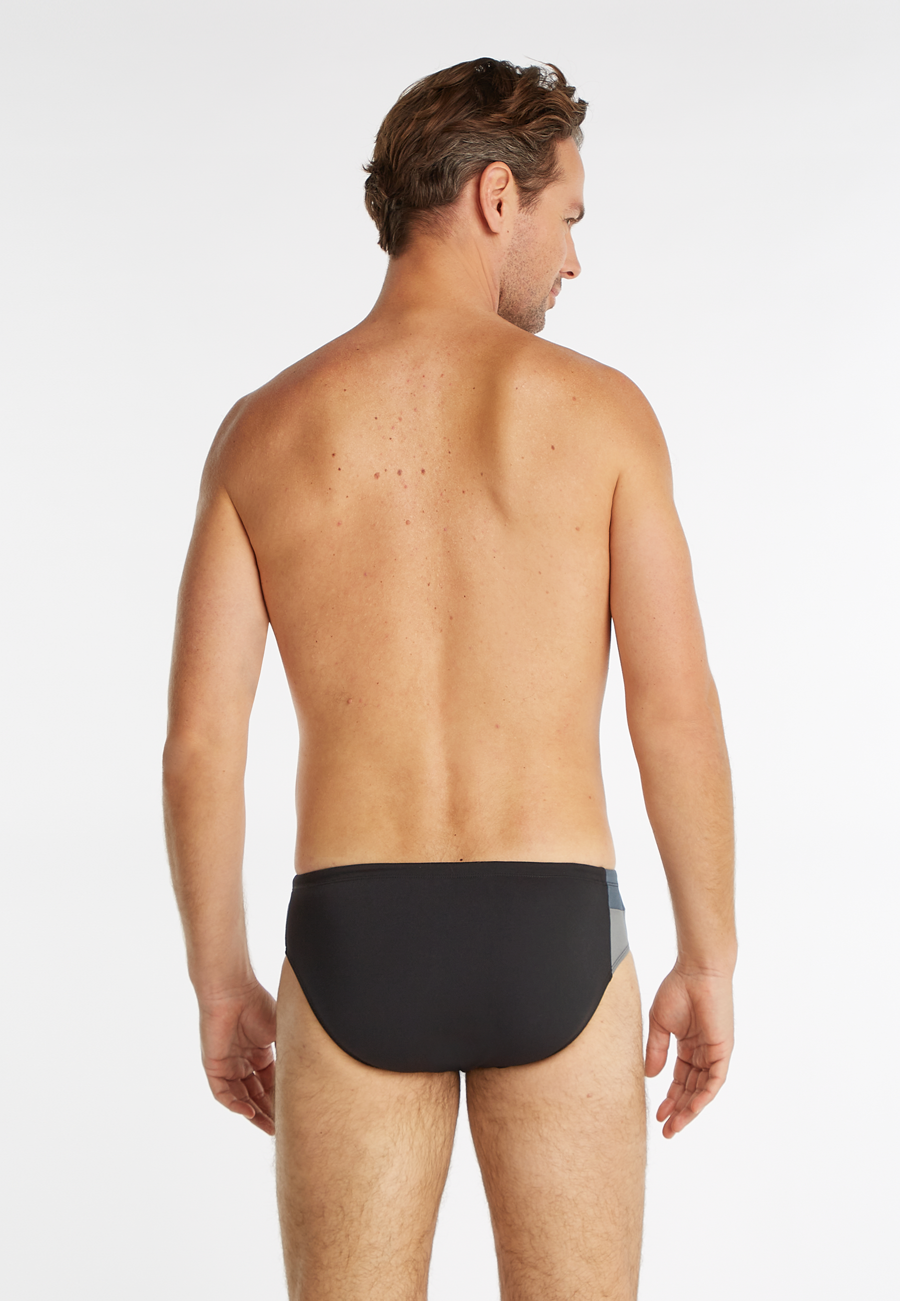 Swim brief nero / grey 