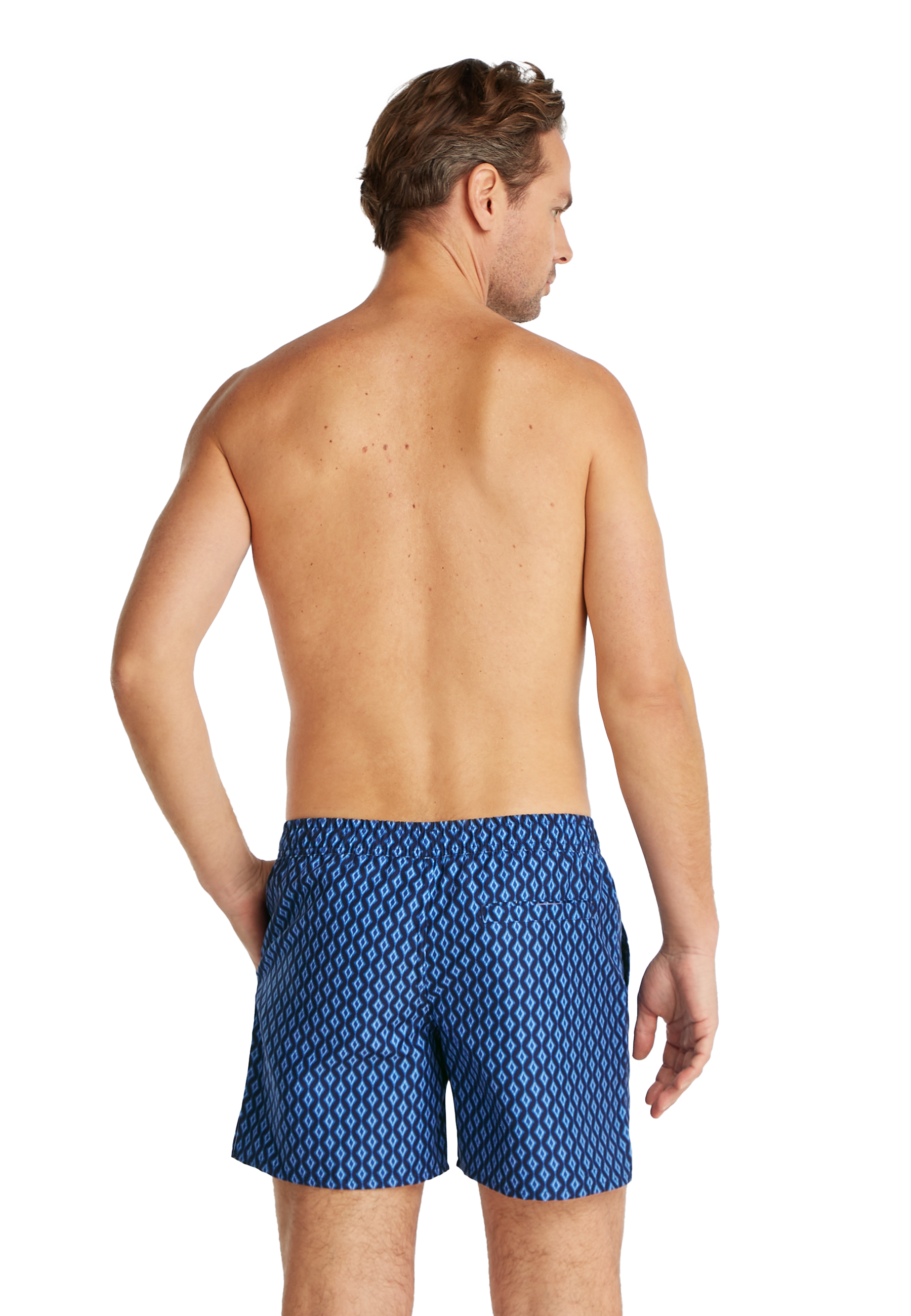 Zwembroek navy ikat 
