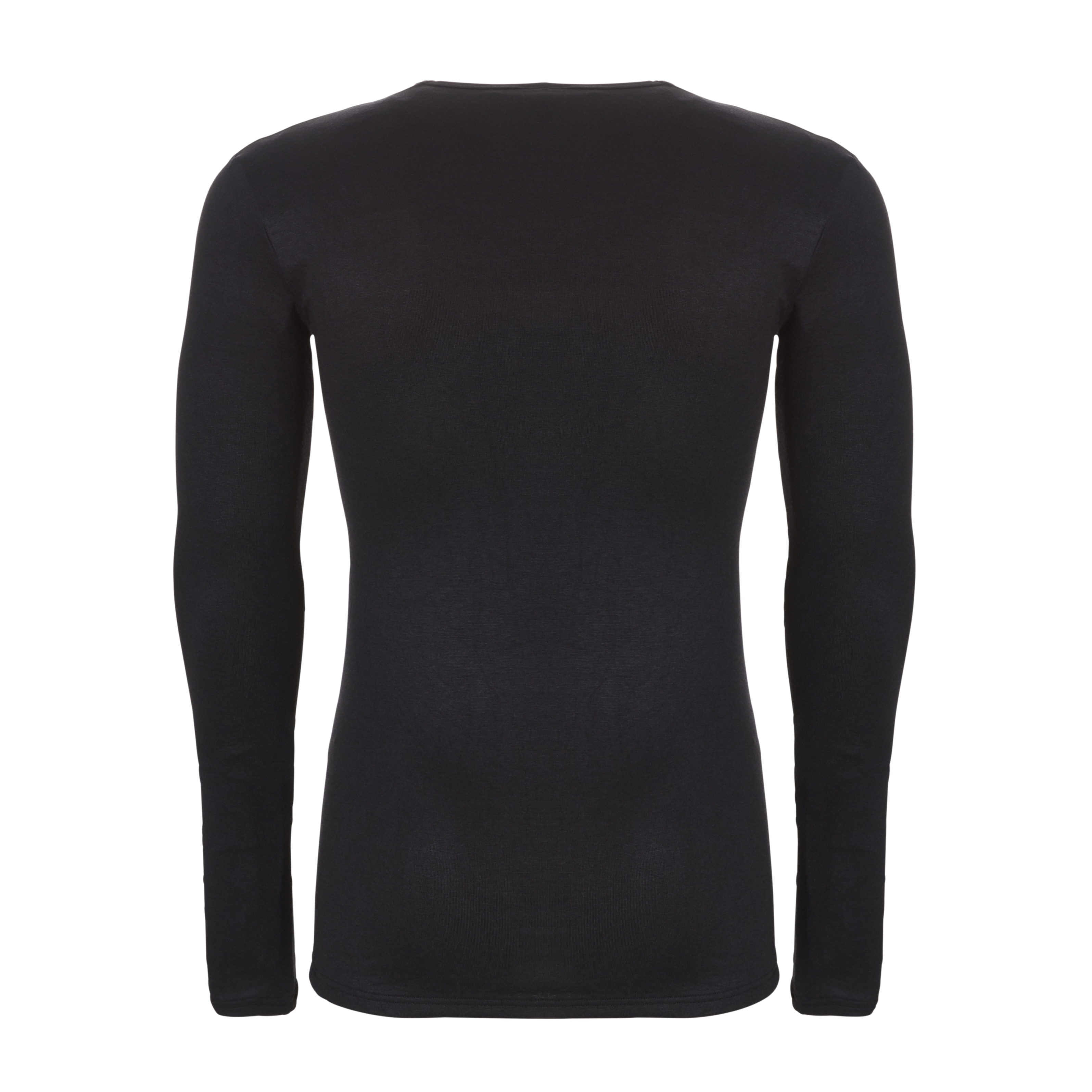 Thermo t-shirt lange mouwen v-hals zwart