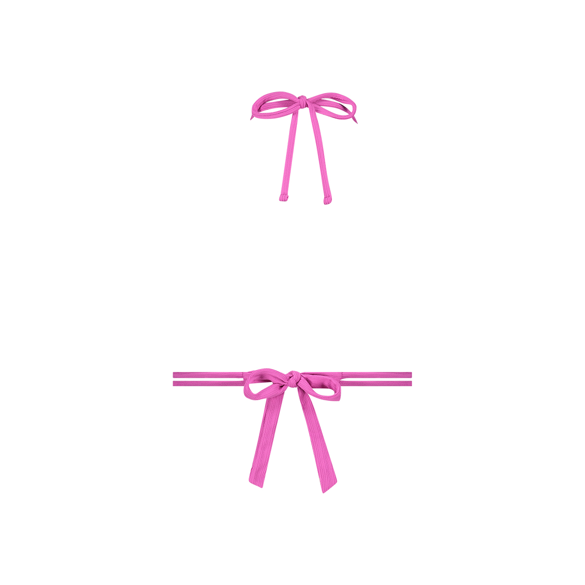 Triangle removable padding bikini french rose