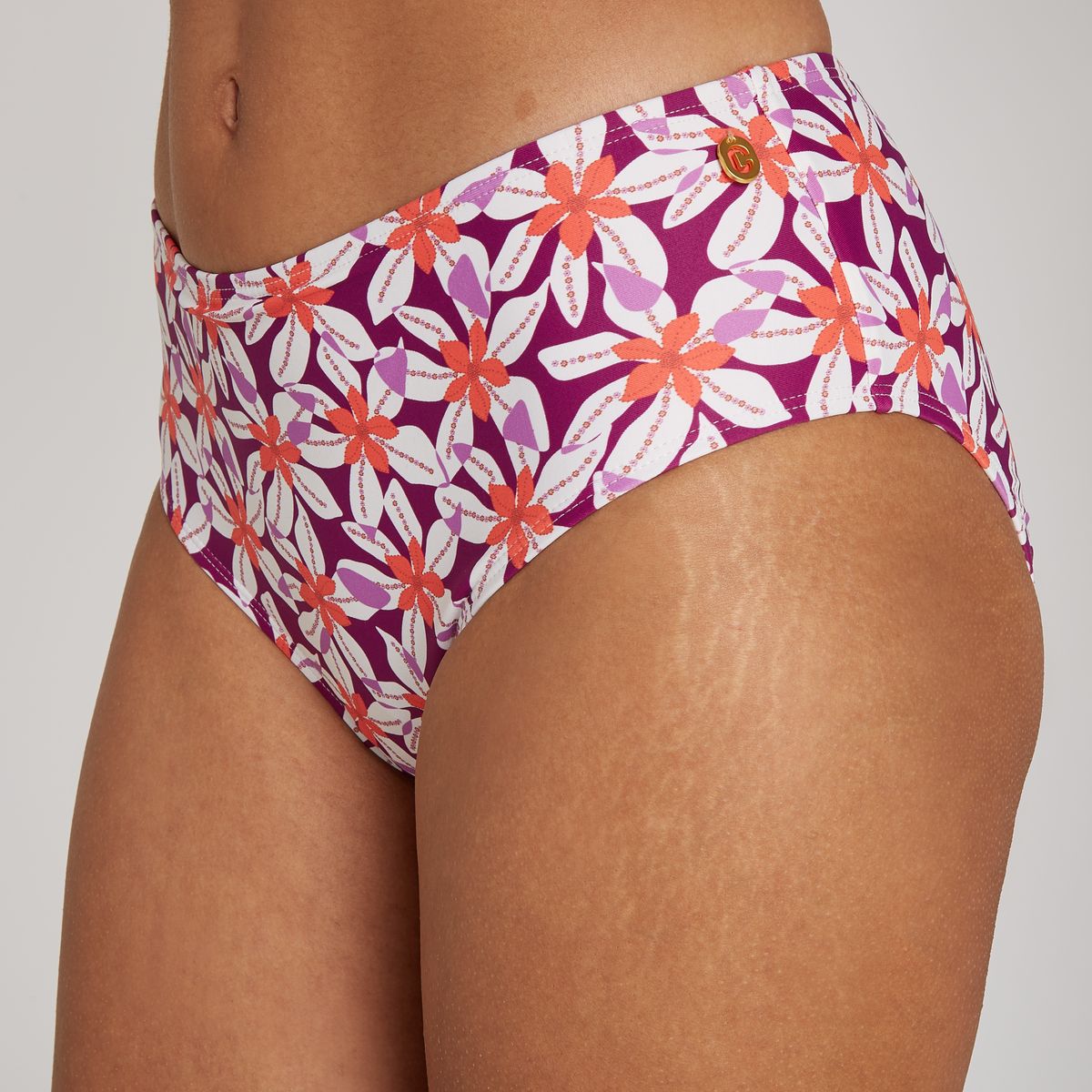 Bikini bottom midi summer flowers