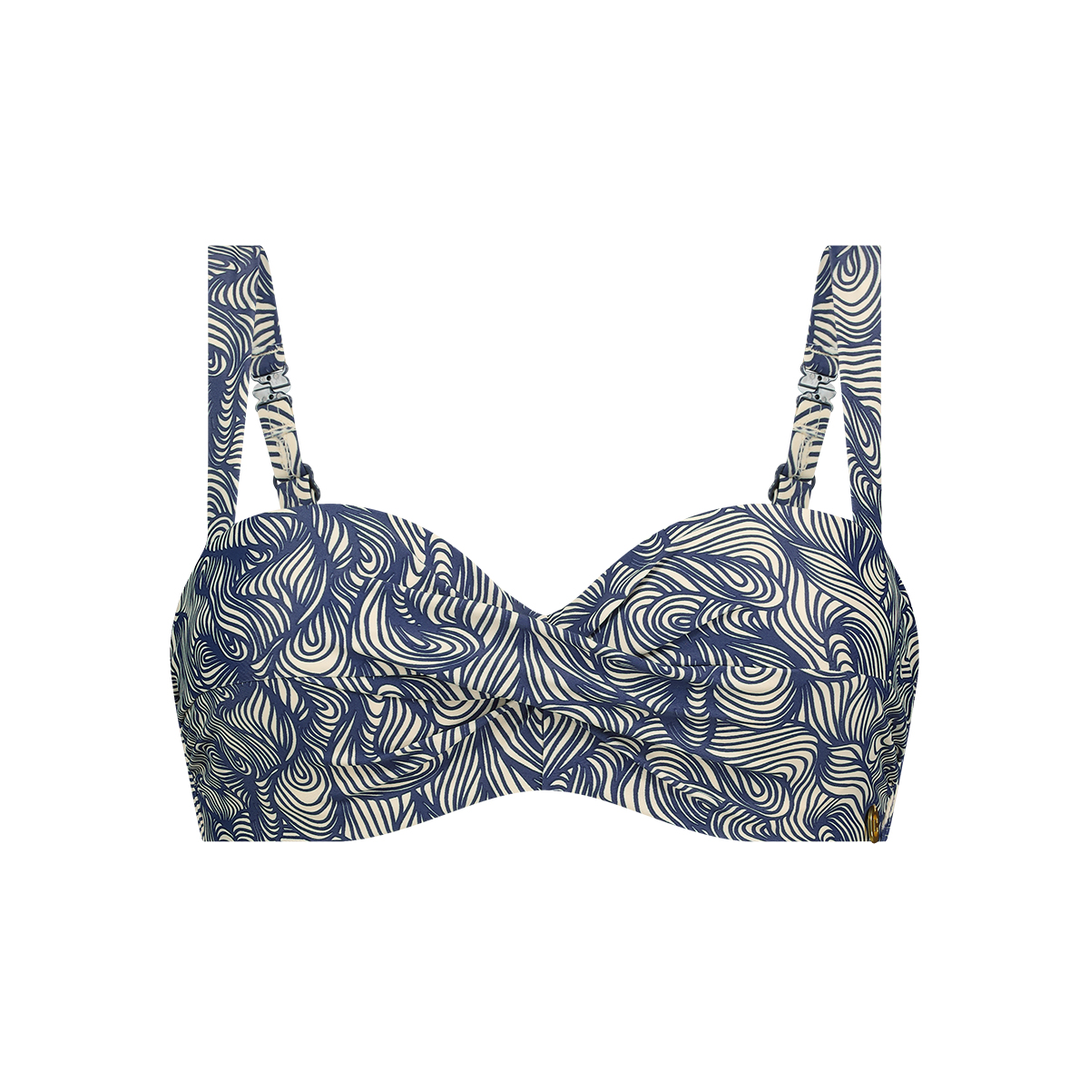 Twisted bikini top abstract loops