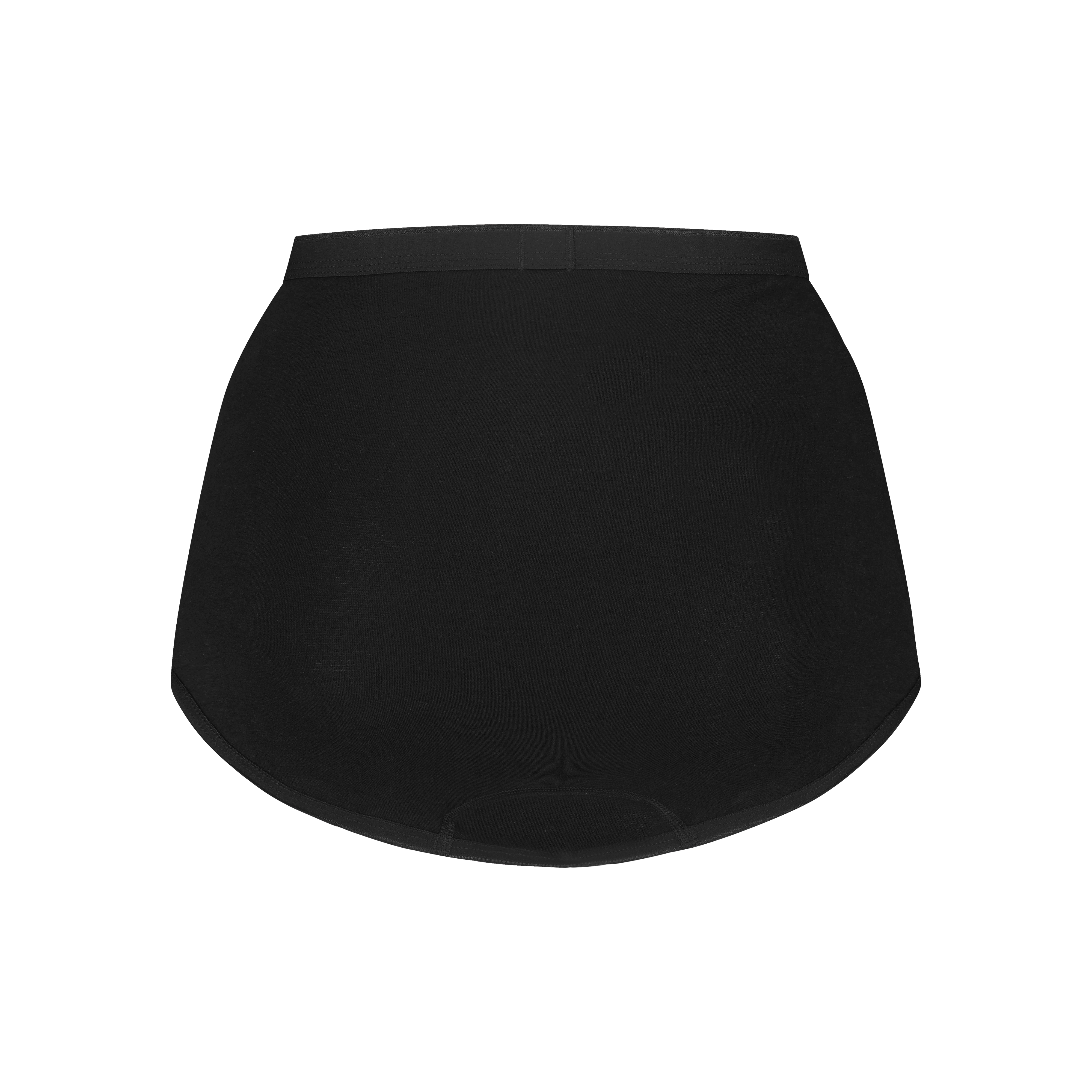 high waist zwart 4 pack