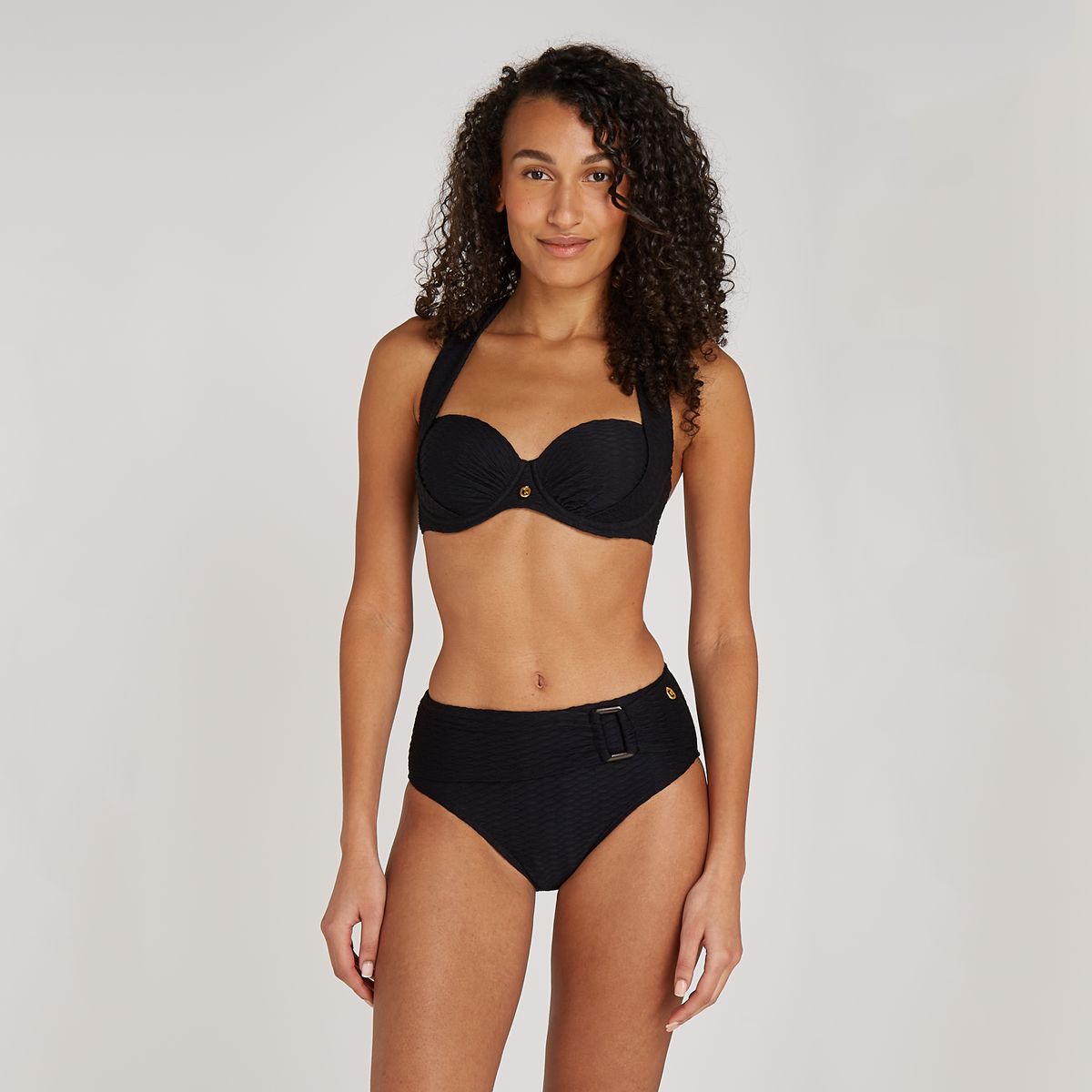 multiway bikini top black snake