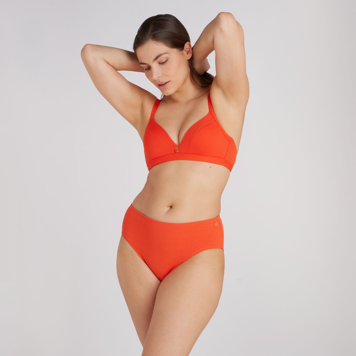 Bikini bottom midi summer red relief