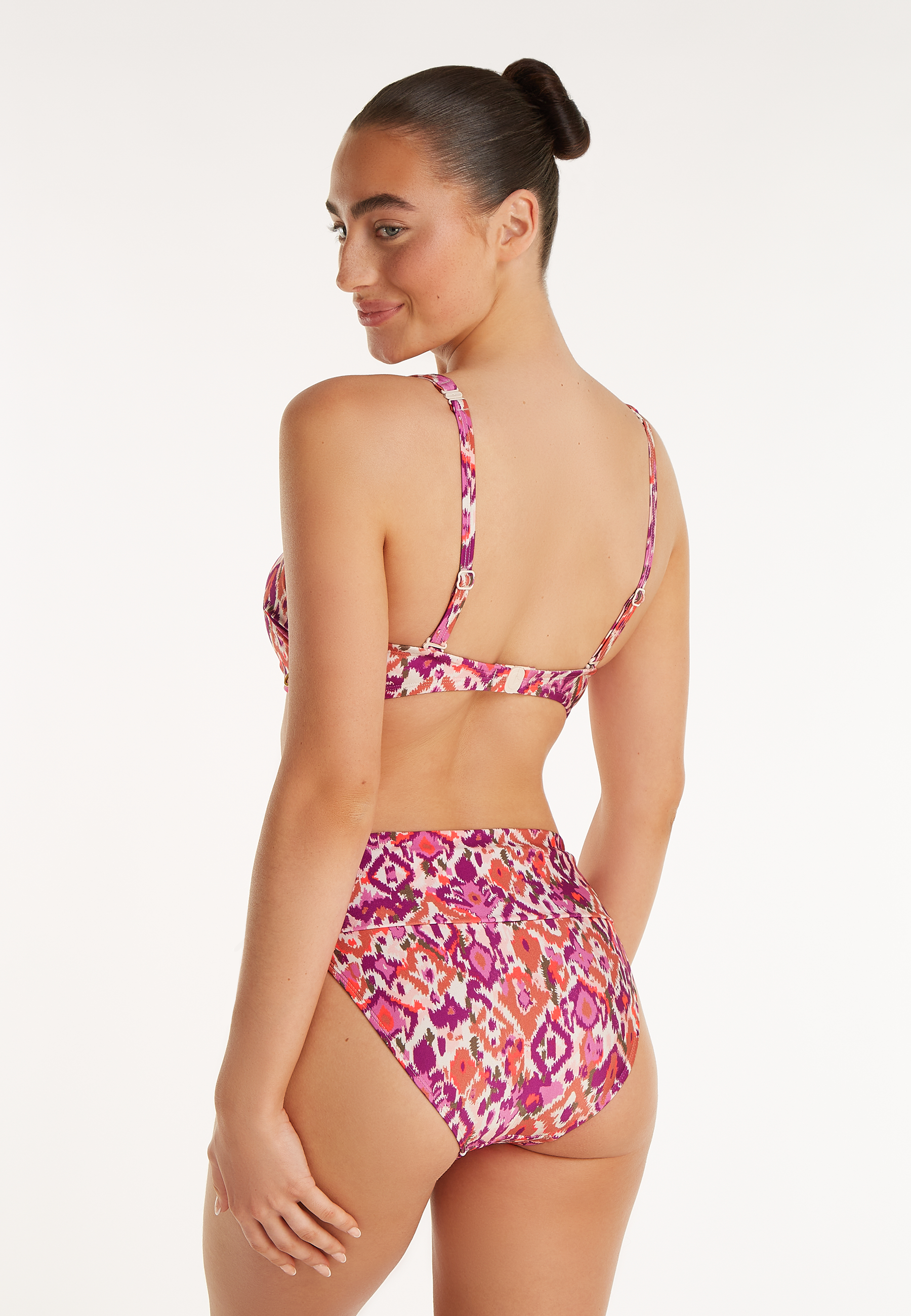 Flipover bikini bottom summer ikat 
