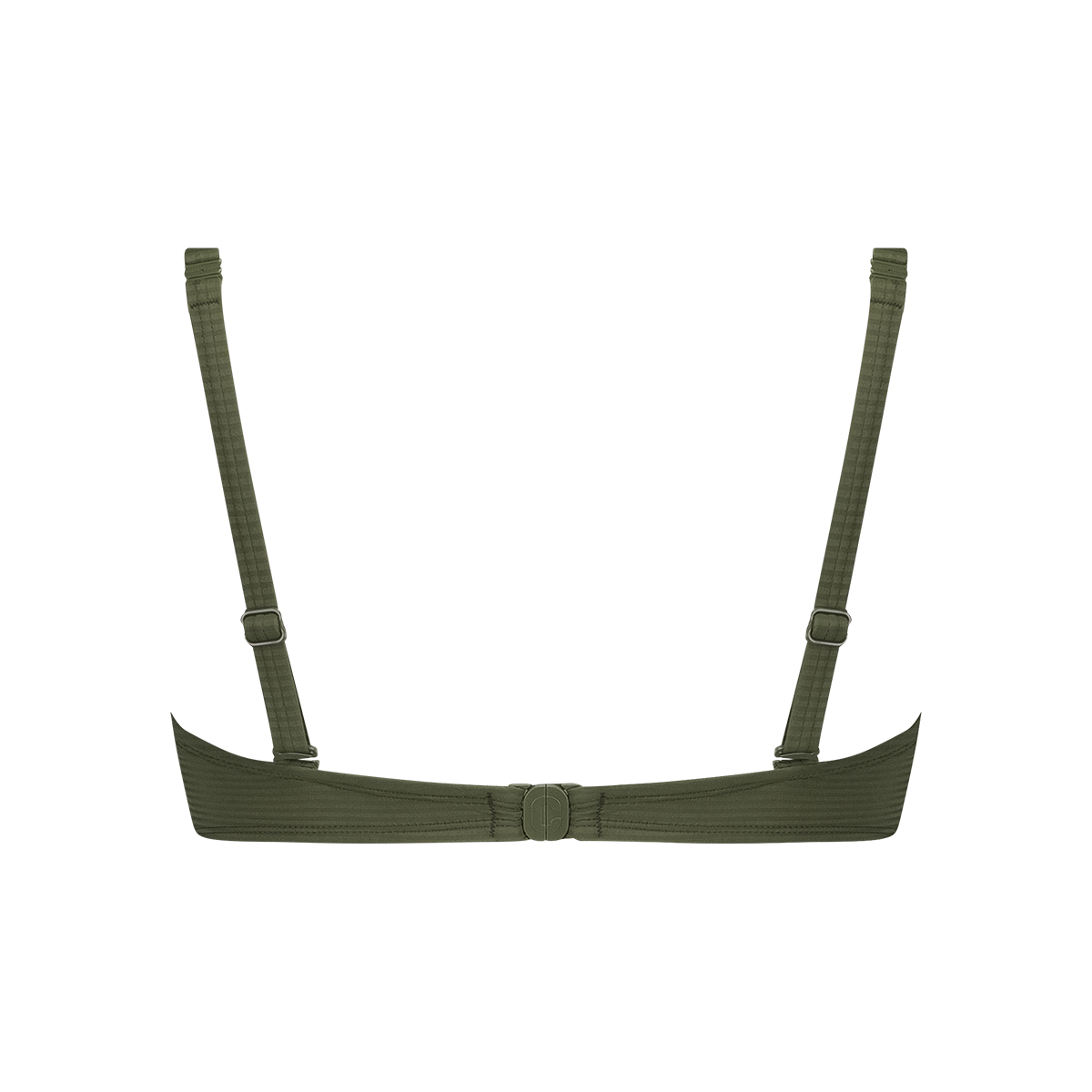 Twisted bikini top deep olive 