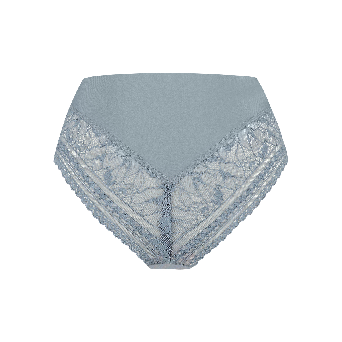 high waist brazilian lace dove blue