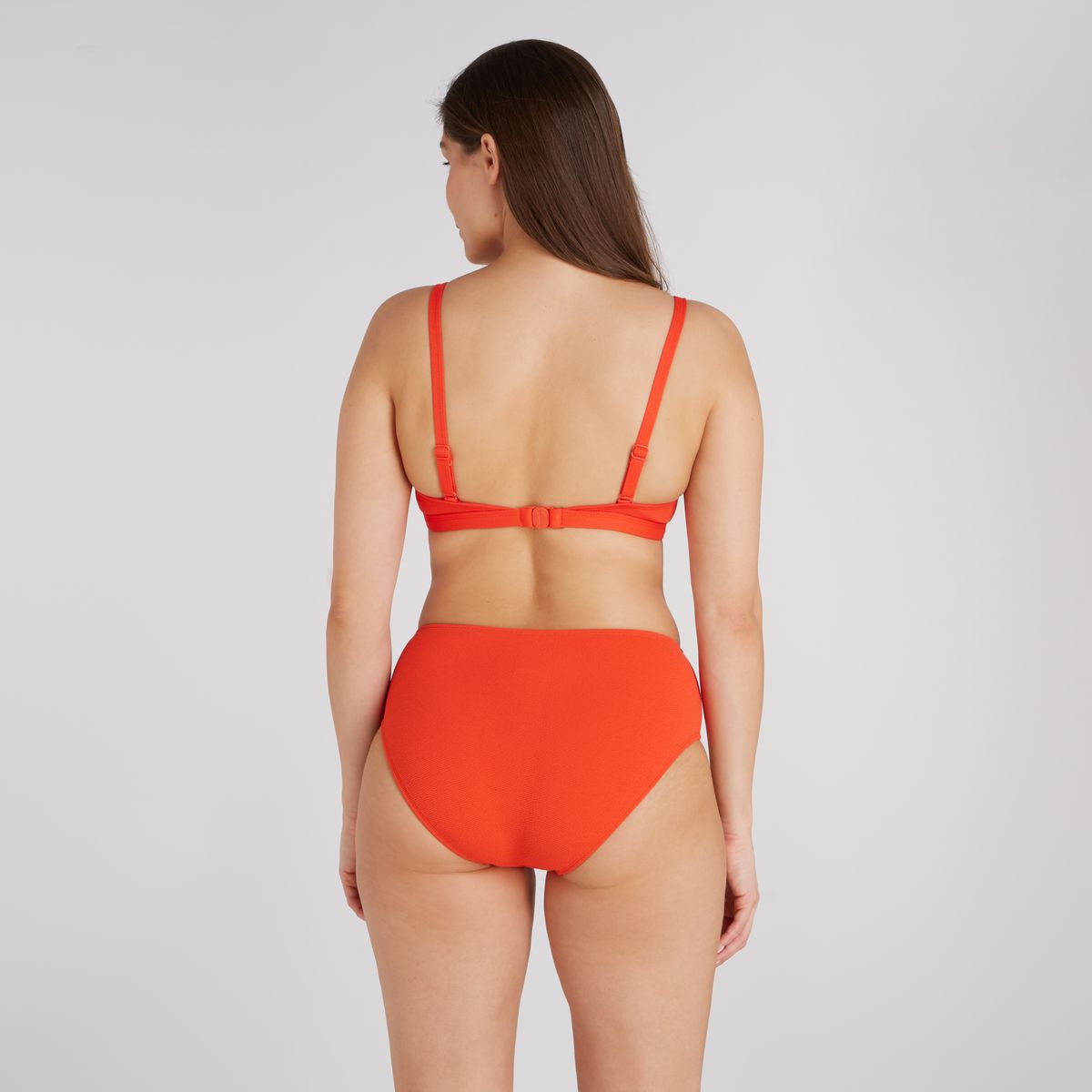 triangle bikini top summer red relief