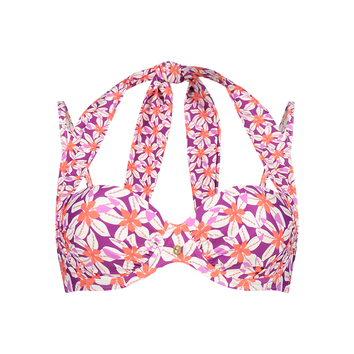 multiway bikini top summer flowers maat 42F (85F)