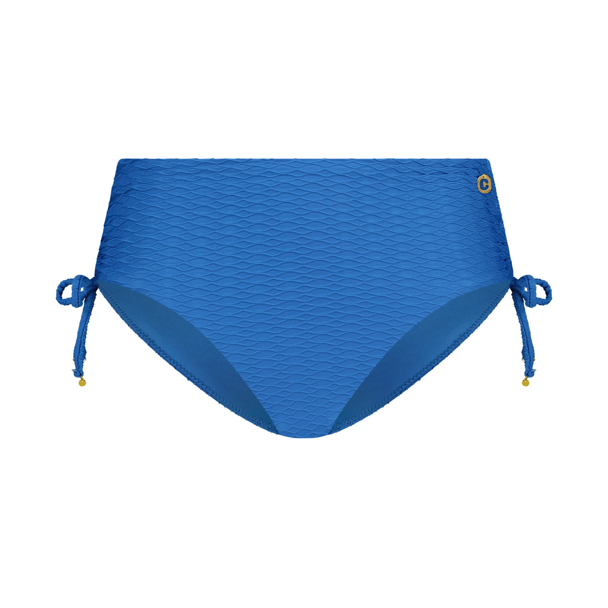 Bikini bottom midi bow blue snake