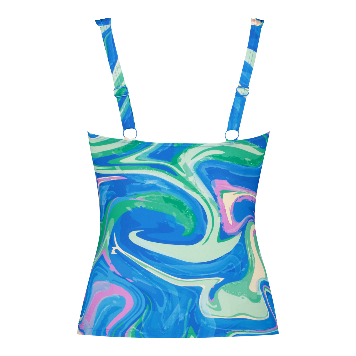 Tankini top twisted swirl