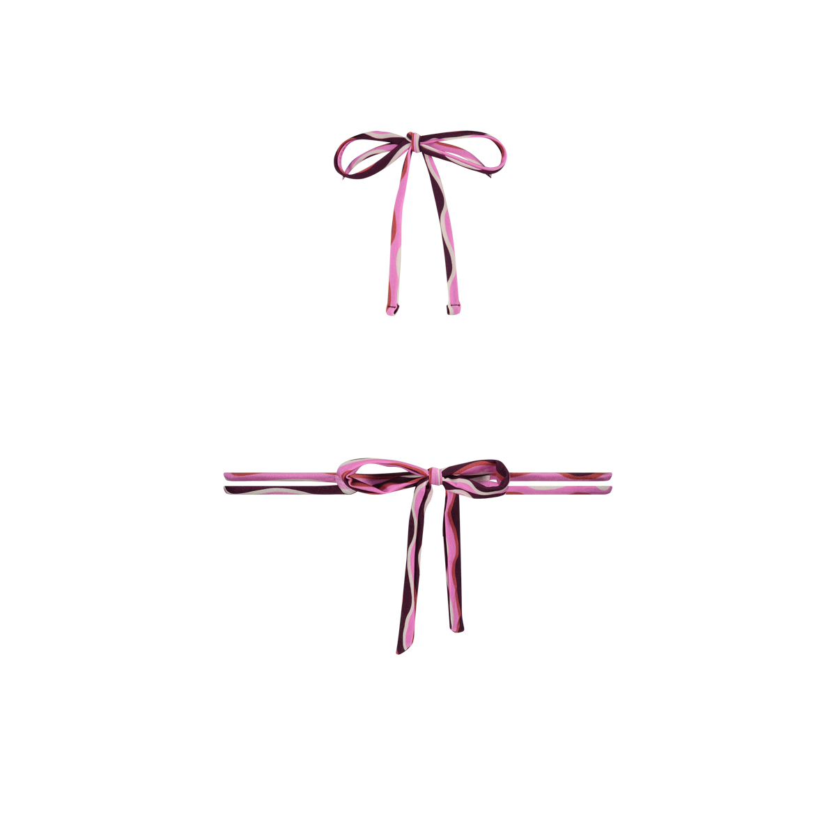 Triangle removable padding bikini groovy wave 