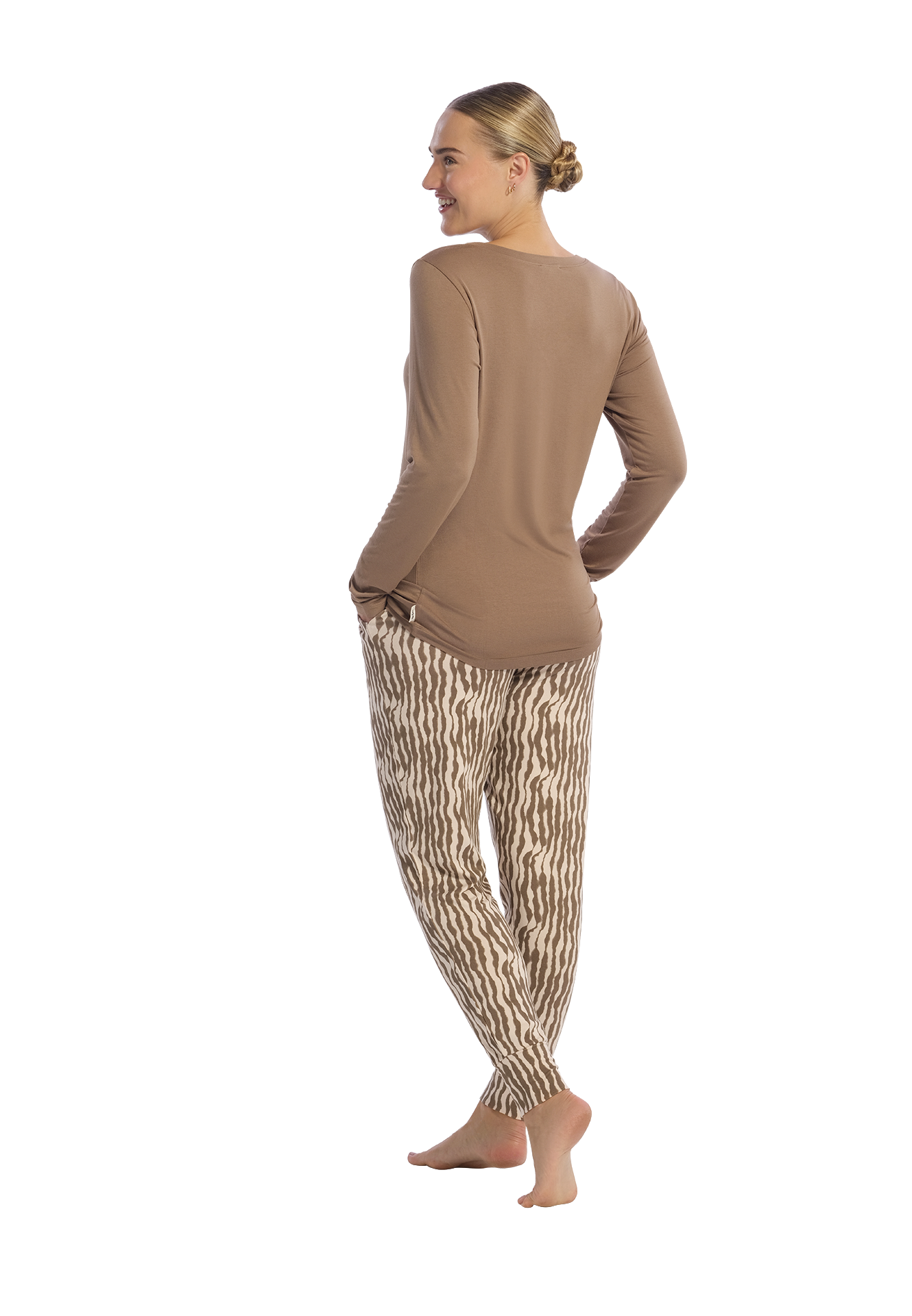 Pyjama set faded lines 