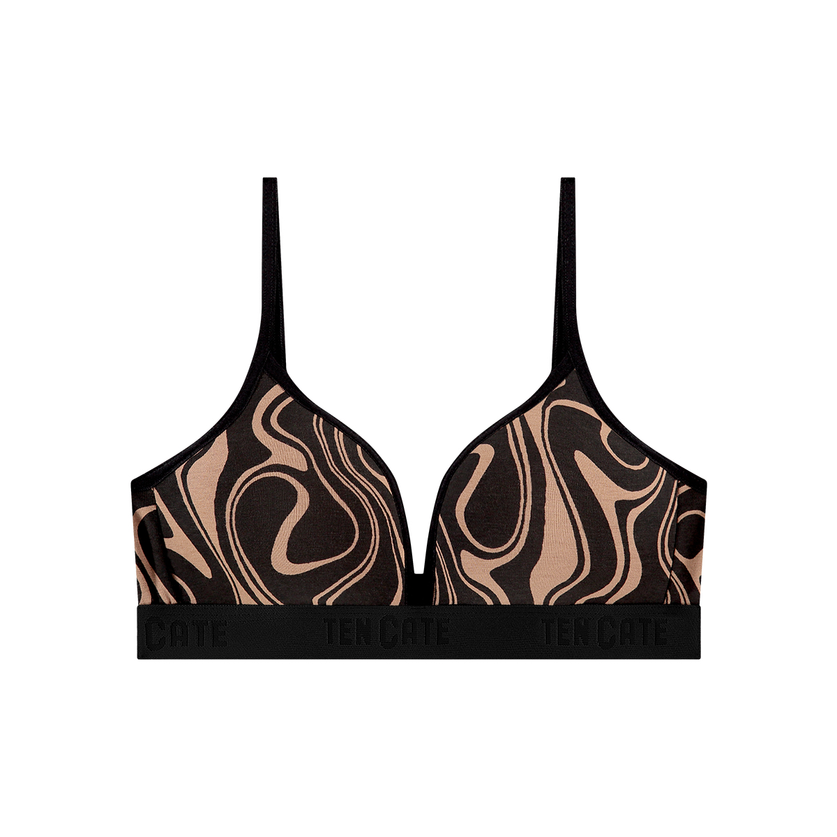 voorgevormde BH top seventies hazelnut voorgevormde BH top seventies hazelnut