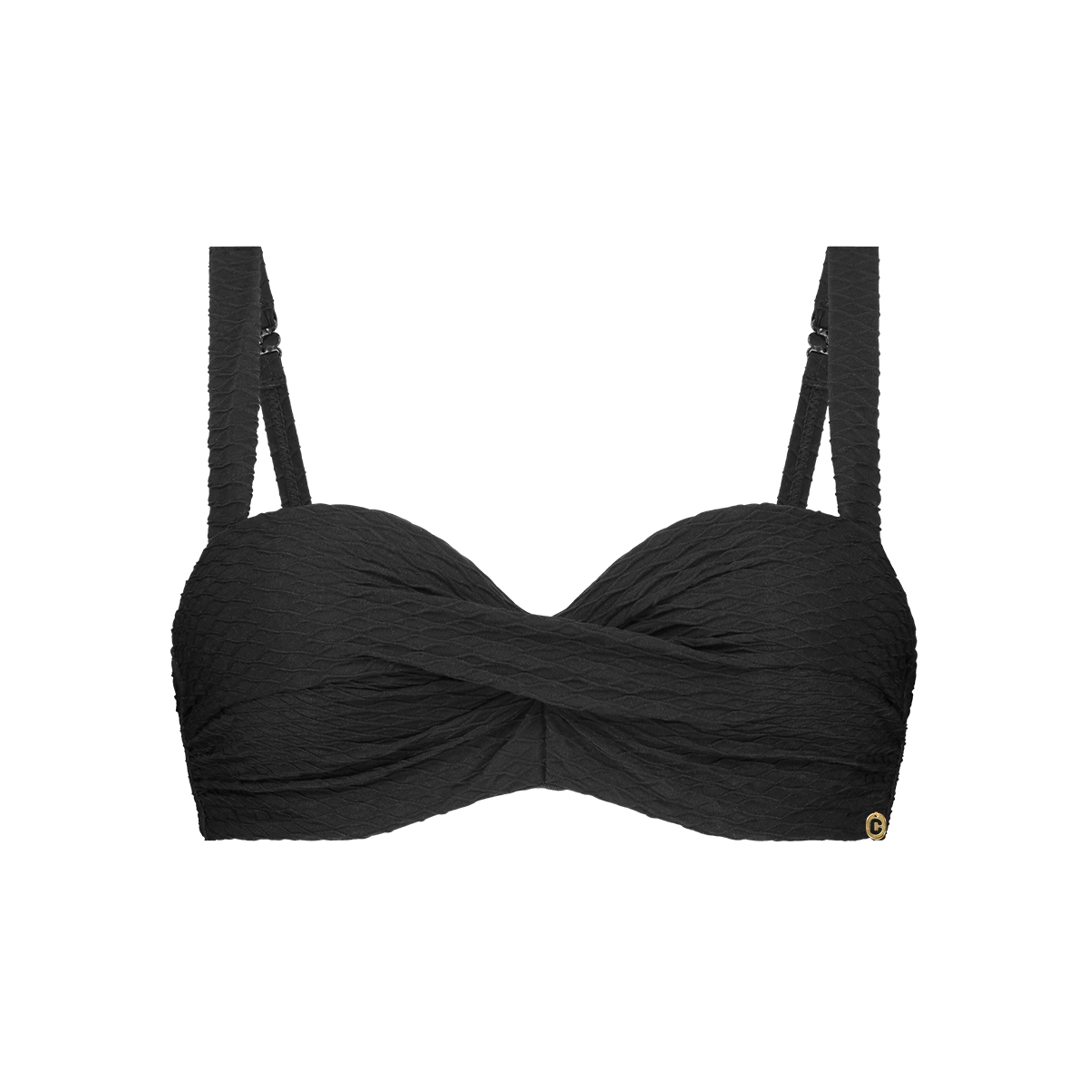 Twisted bikini top black snake Twisted bikini top black snake