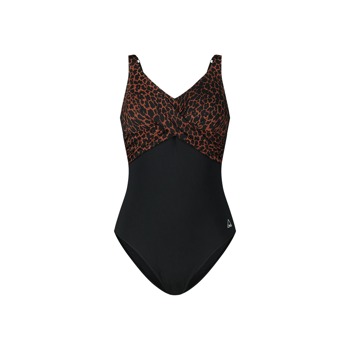 twisted swimsuit leopard maat 48