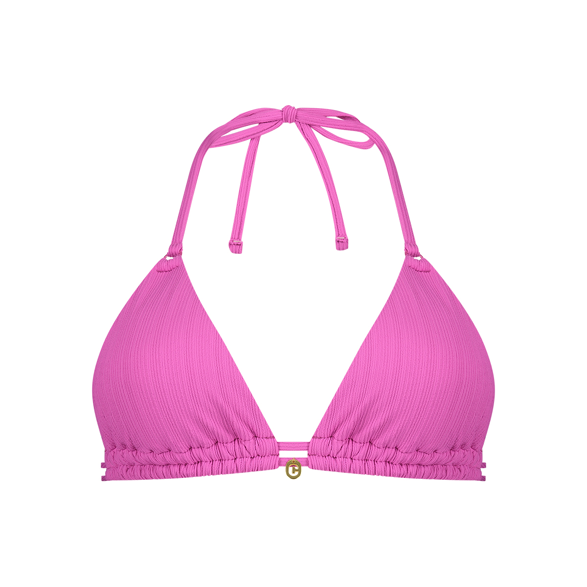 Triangle removable padding bikini french rose