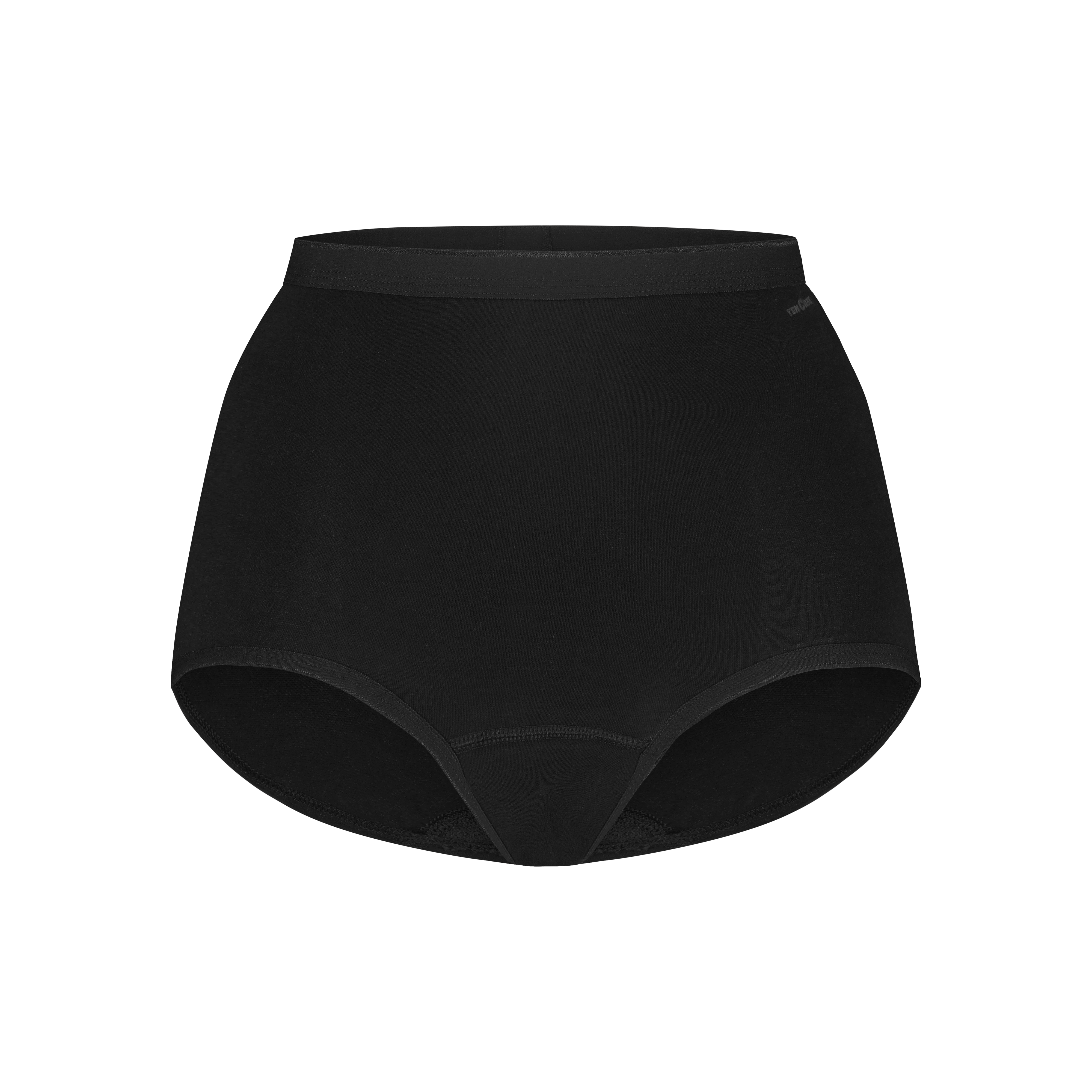 high waist zwart 4 pack