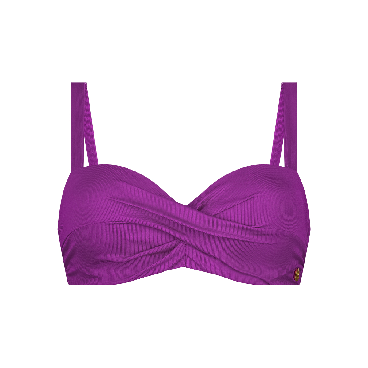 Twisted bikini top wildberry