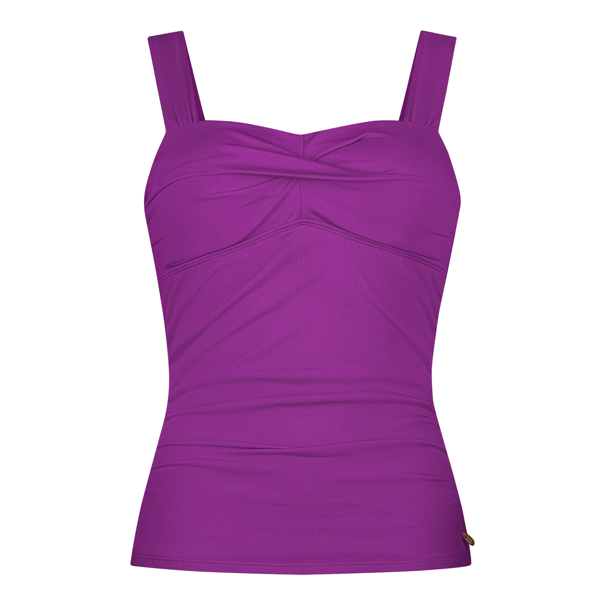Twisted tankini top wildberry